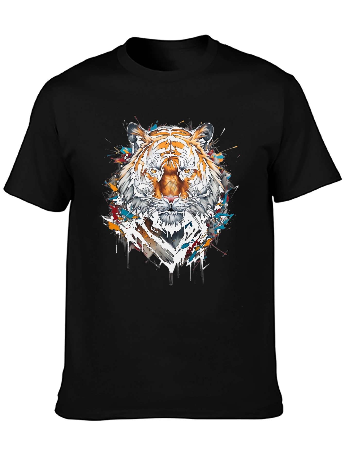Tiger Graphic Tee - Cool Animal Print Shirt