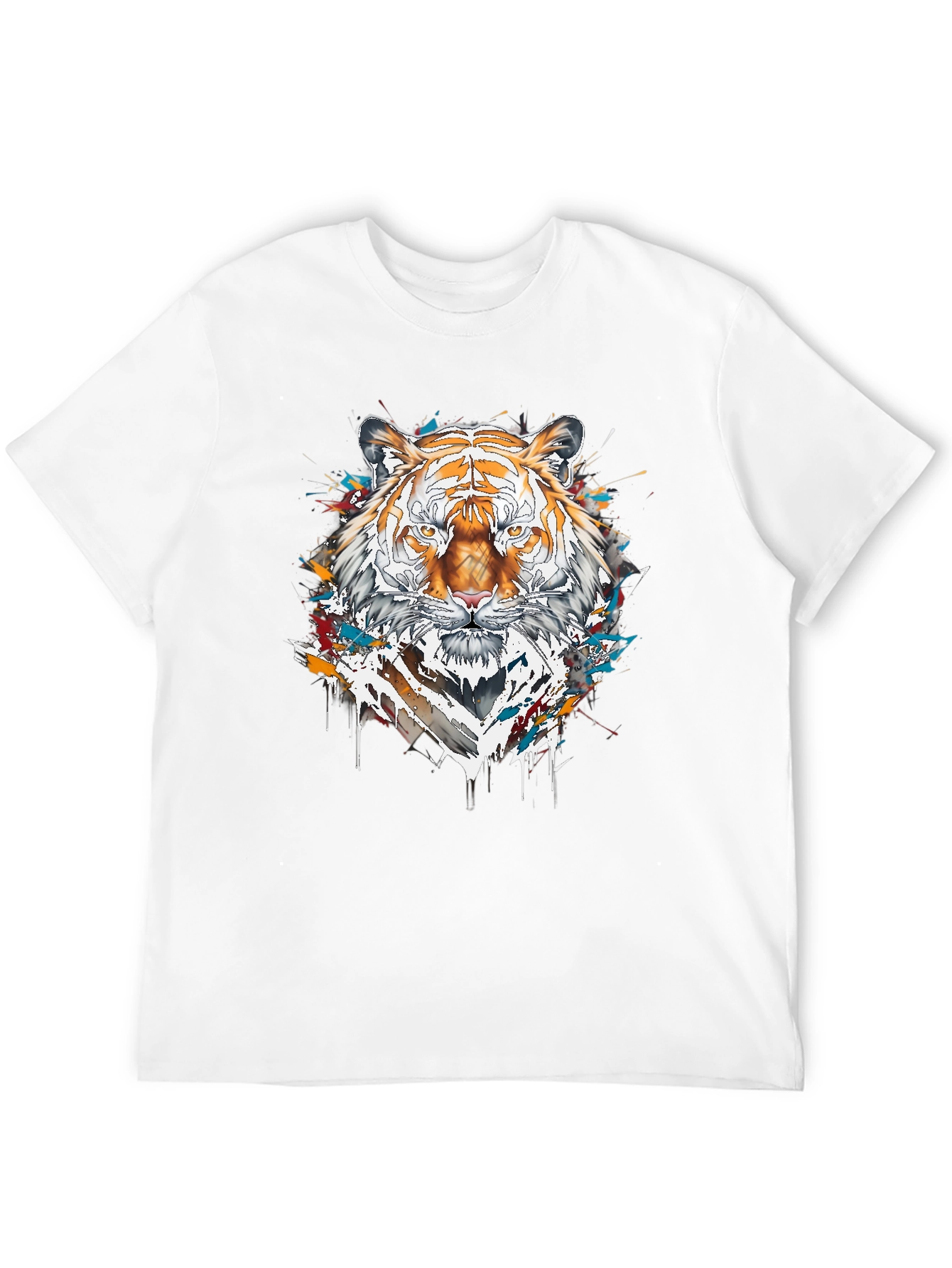 Tiger Graphic Tee - Cool Animal Print Shirt