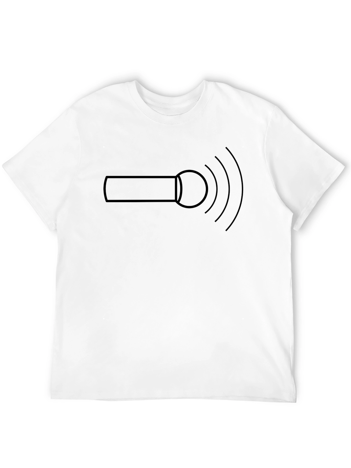 Microphone Waves Graphic T-Shirt