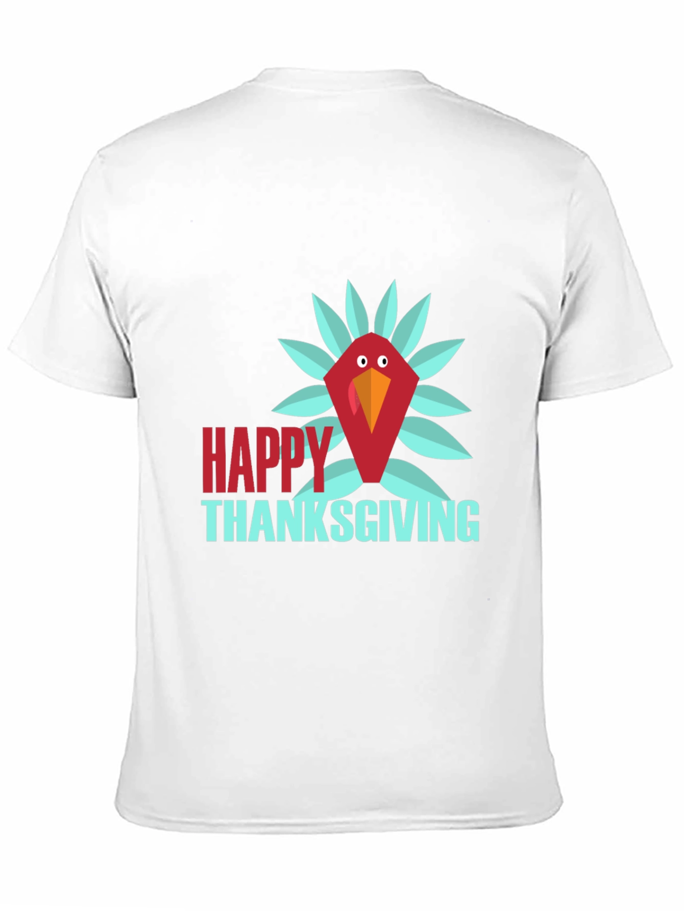 Happy Thanksgiving Turkey T-Shirt - Black