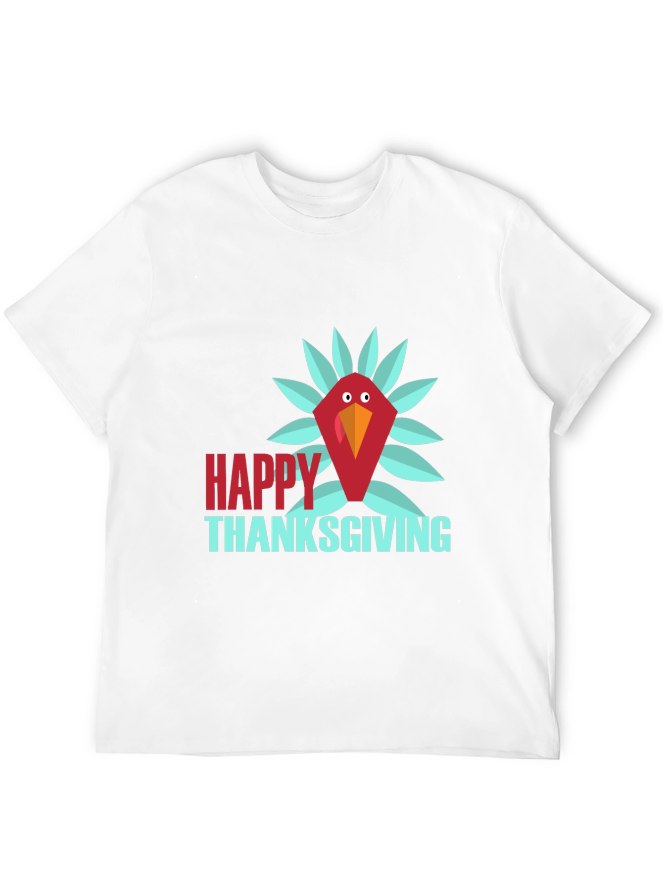 Happy Thanksgiving Turkey T-Shirt - Black