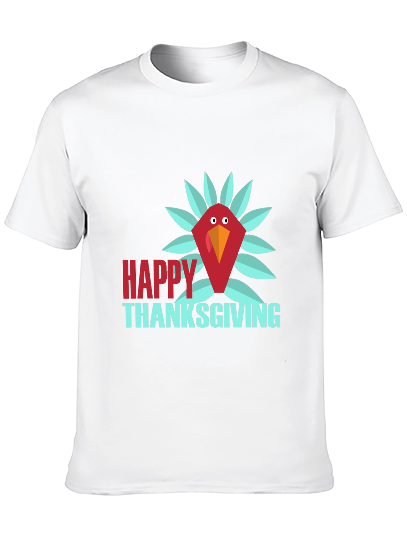 Happy Thanksgiving Turkey T-Shirt - Black