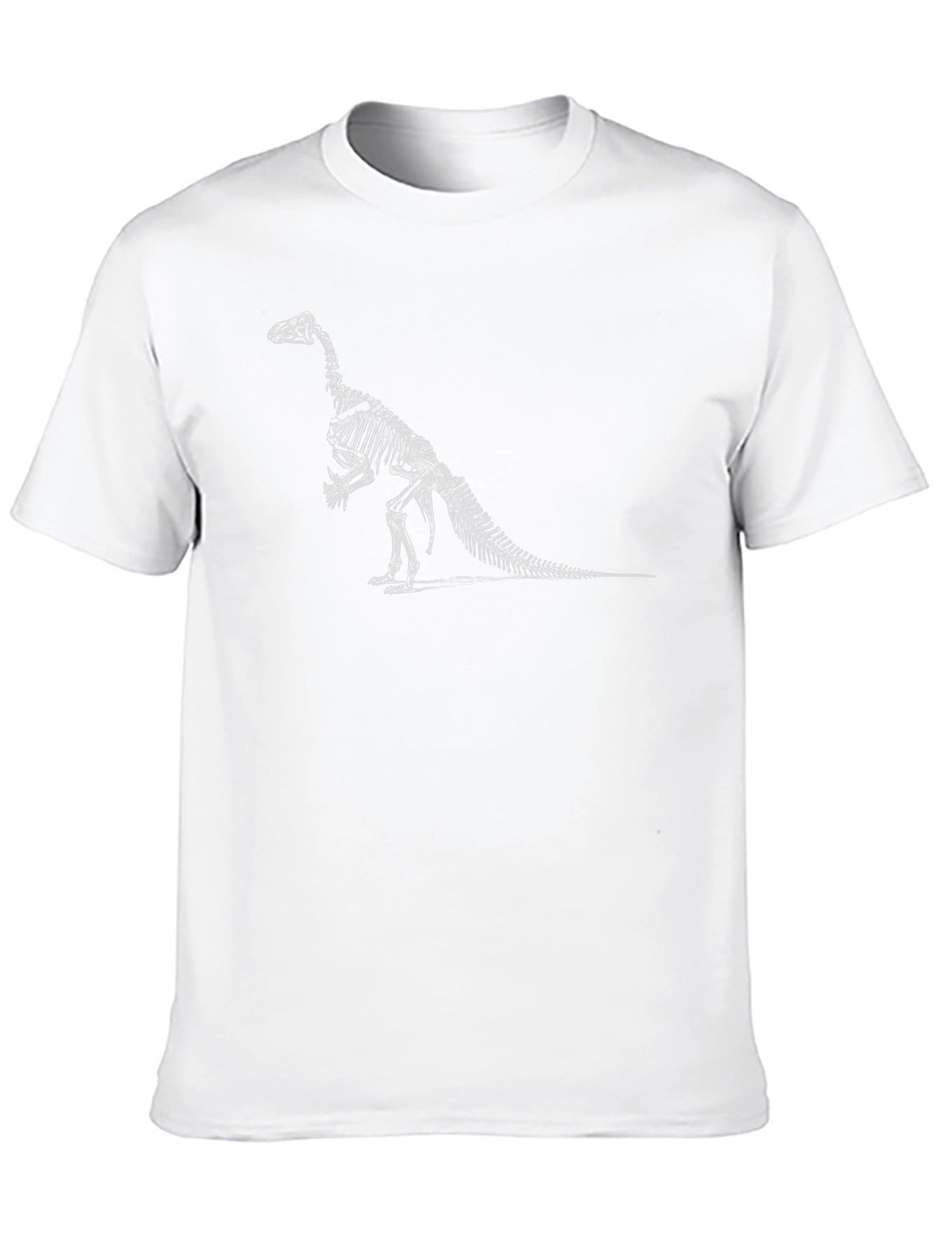 Dinosaur Skeleton Graphic Tee - Black