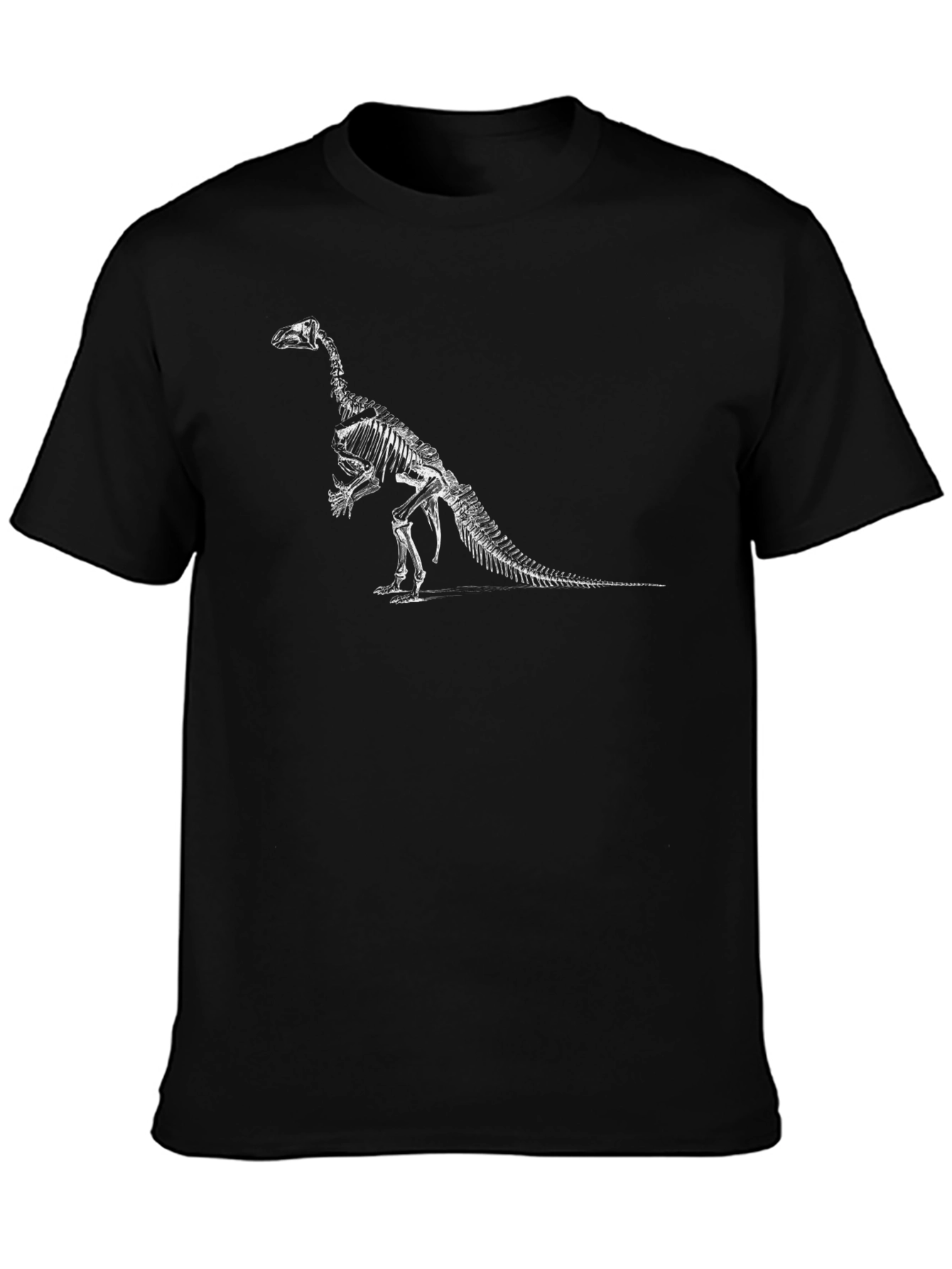 Dinosaur Skeleton Graphic Tee - Black