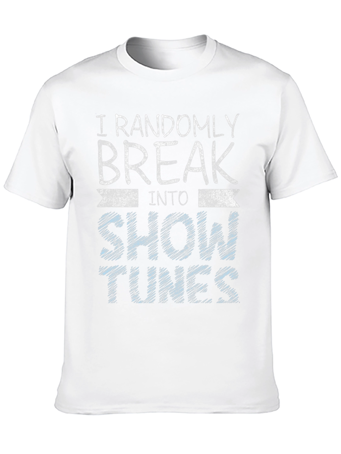 Randomly Break Into Show Tunes Black T-Shirt