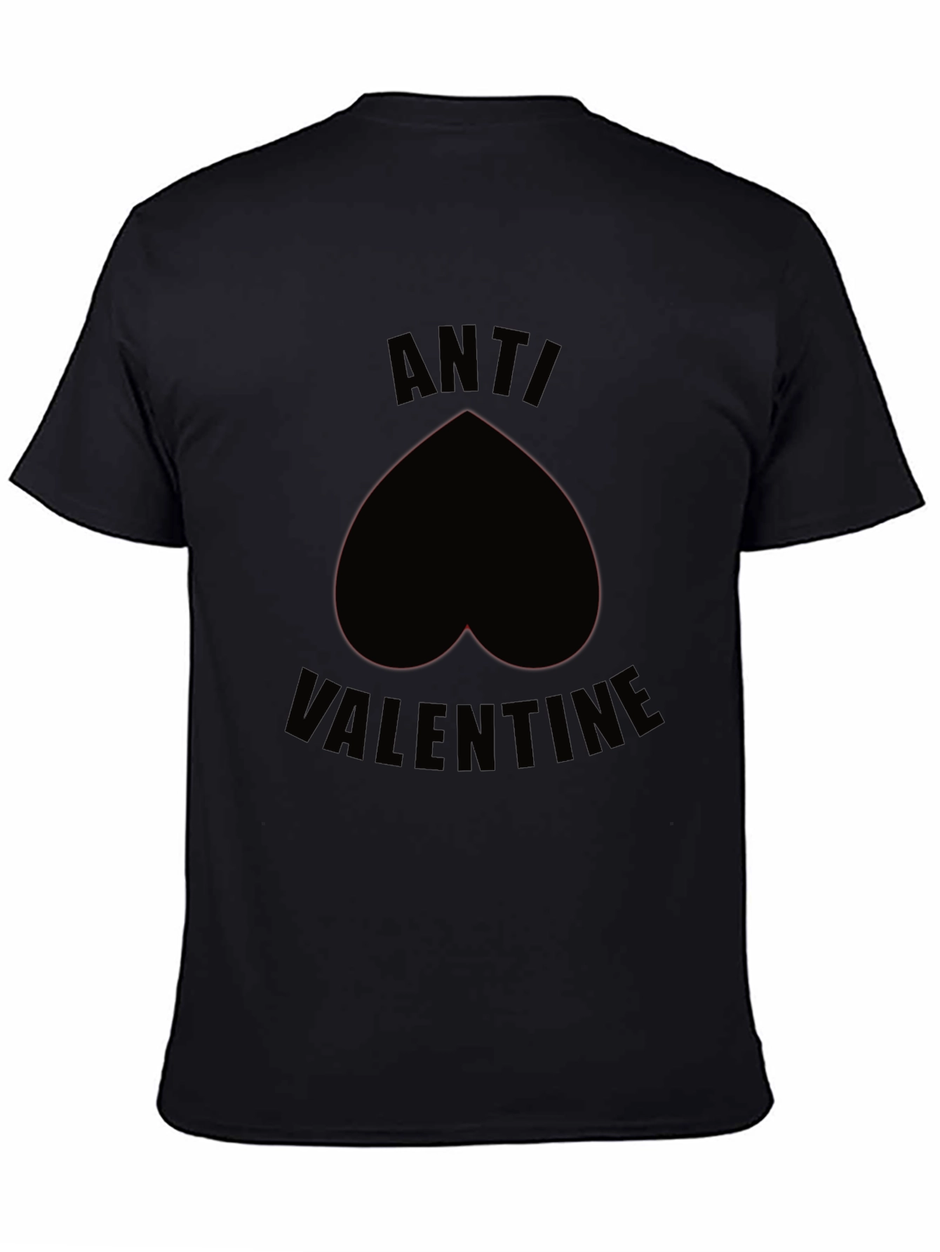 Anti-Valentines Day Black Heart T-Shirt