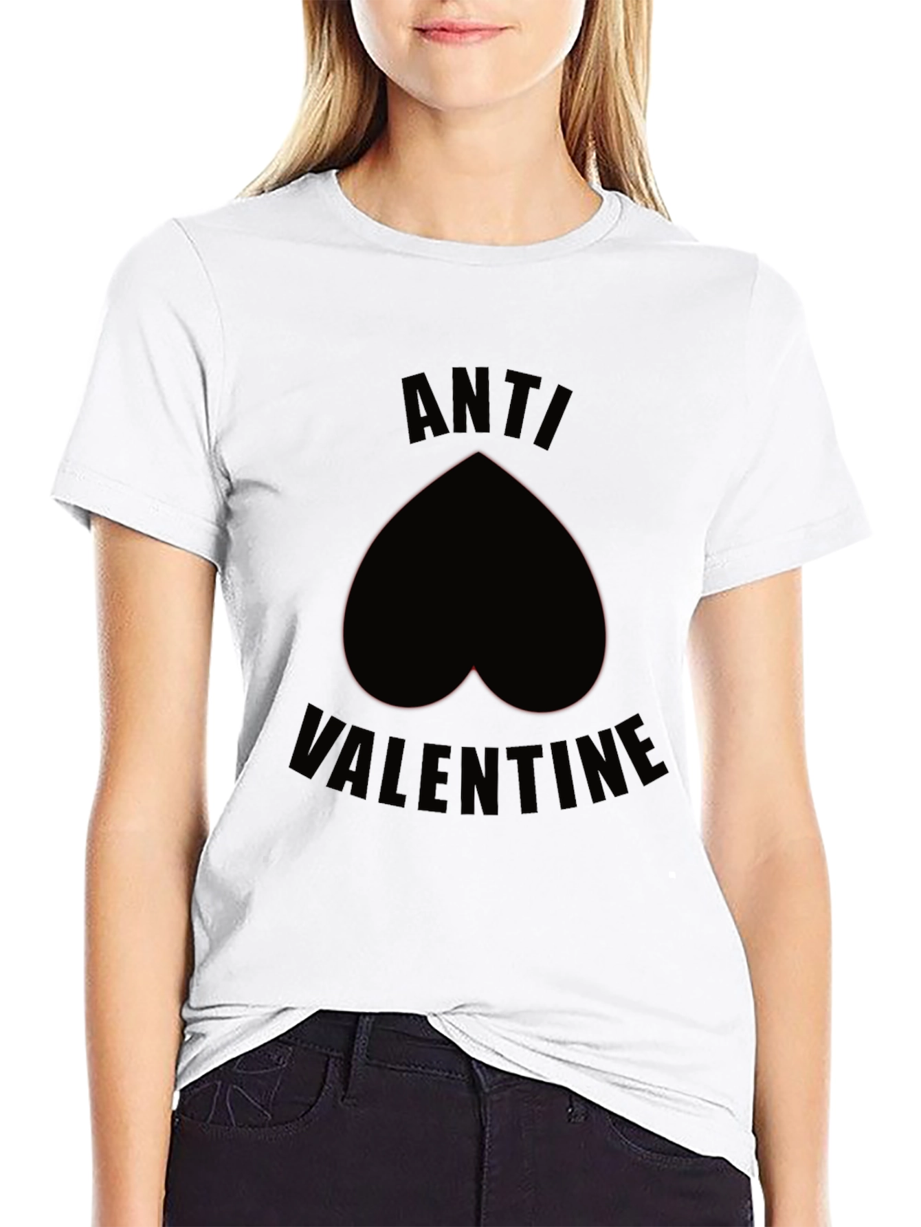 Anti-Valentines Day Black Heart T-Shirt