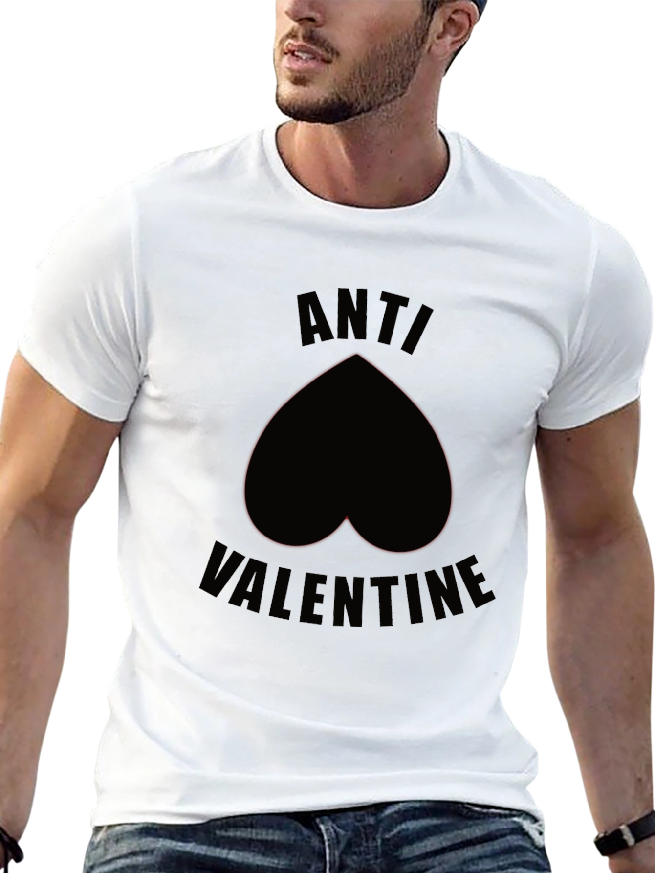 Anti-Valentines Day Black Heart T-Shirt