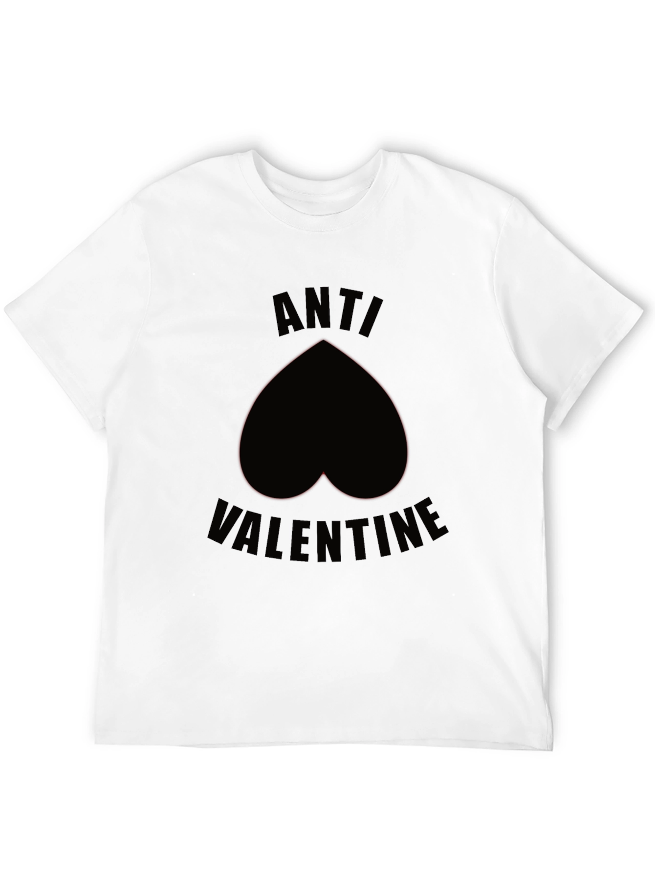 Anti-Valentines Day Black Heart T-Shirt