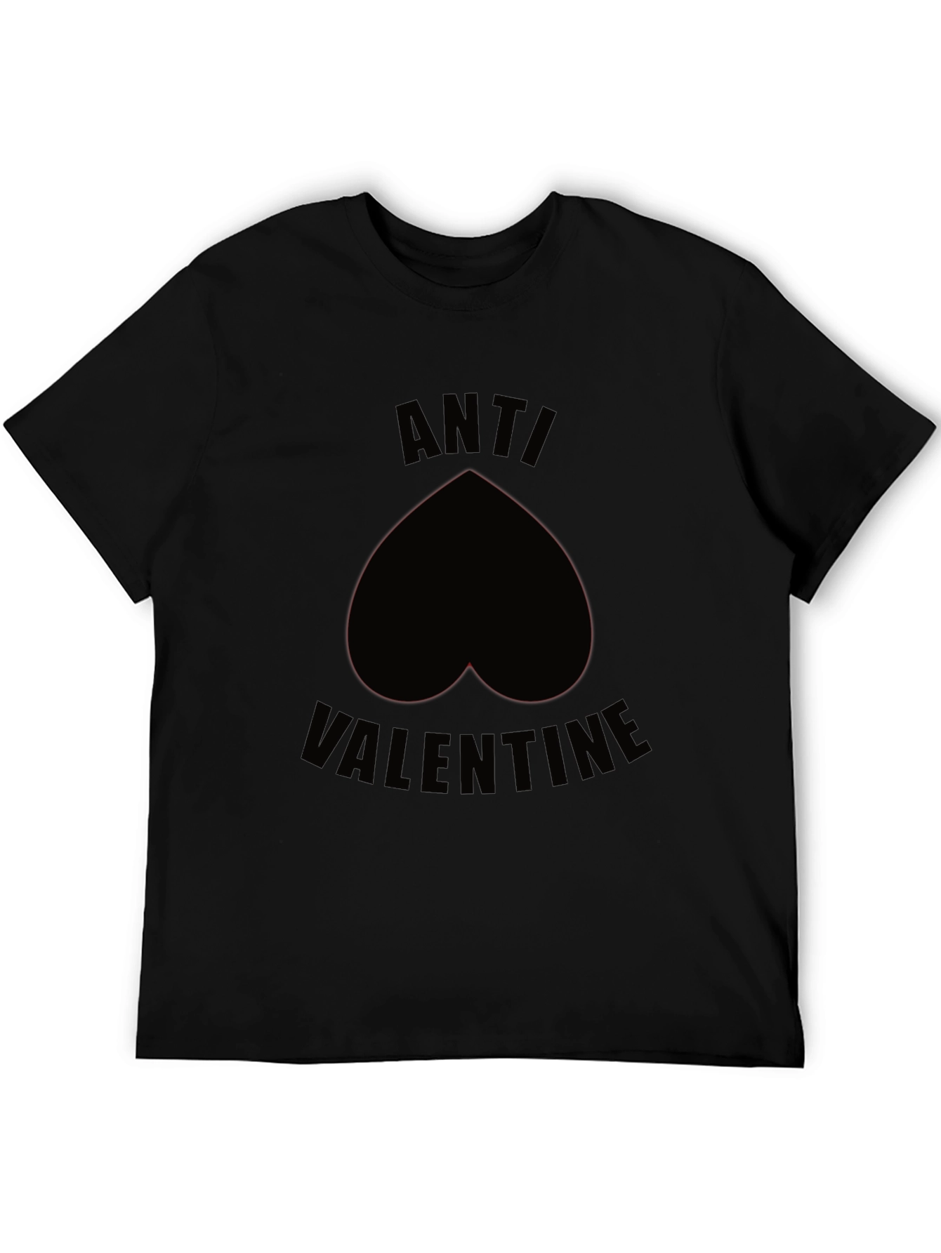 Anti-Valentines Day Black Heart T-Shirt