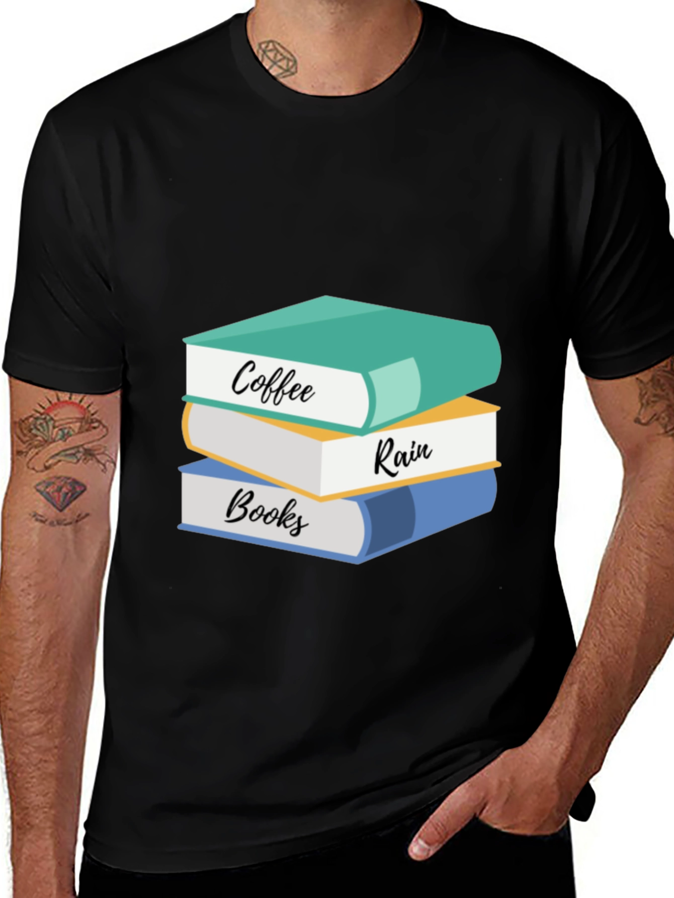 Coffee Rain Books T-Shirt: Cozy Readers Tee