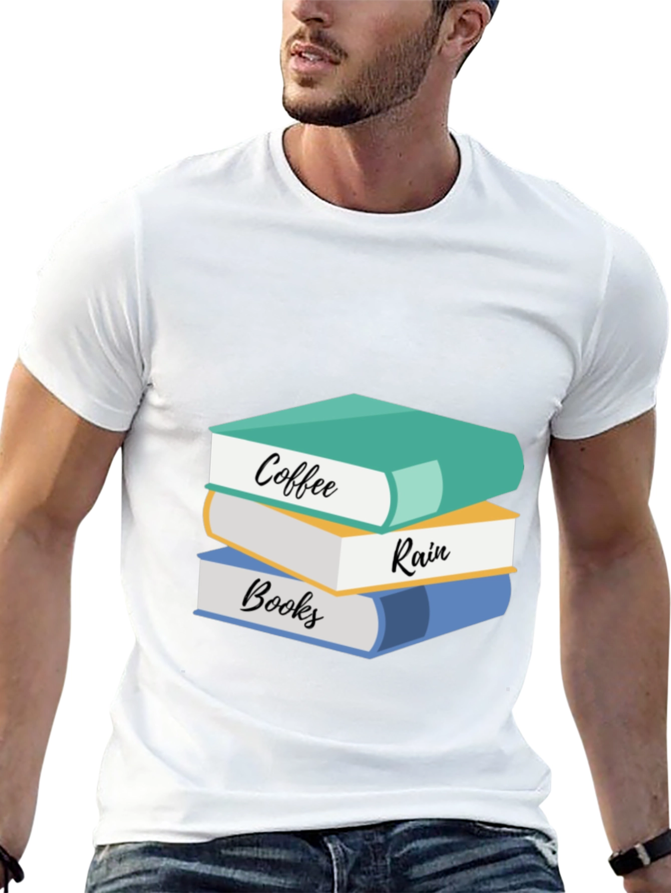 Coffee Rain Books T-Shirt: Cozy Readers Tee
