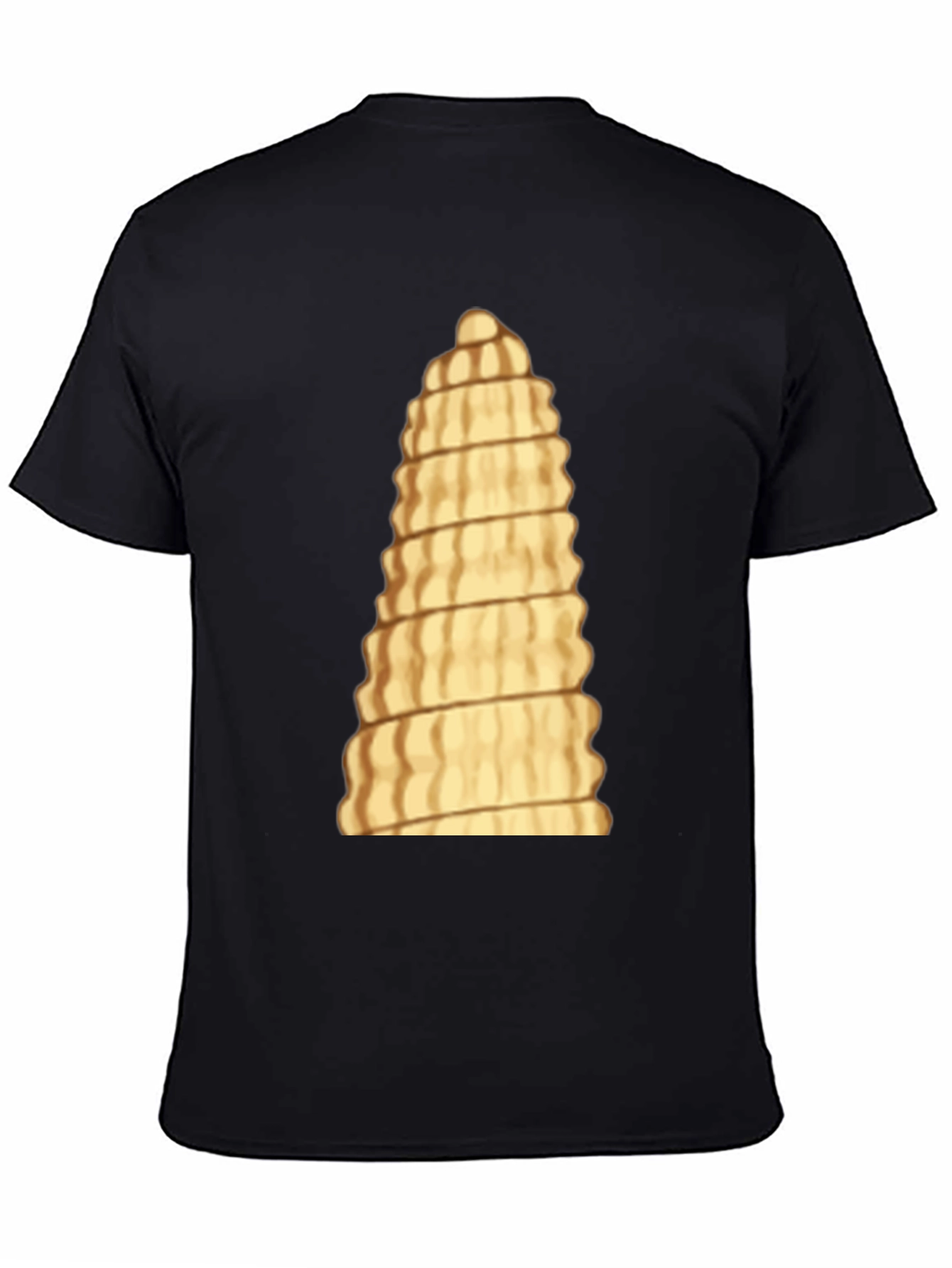 Unique Pasta Tower Black T-Shirt