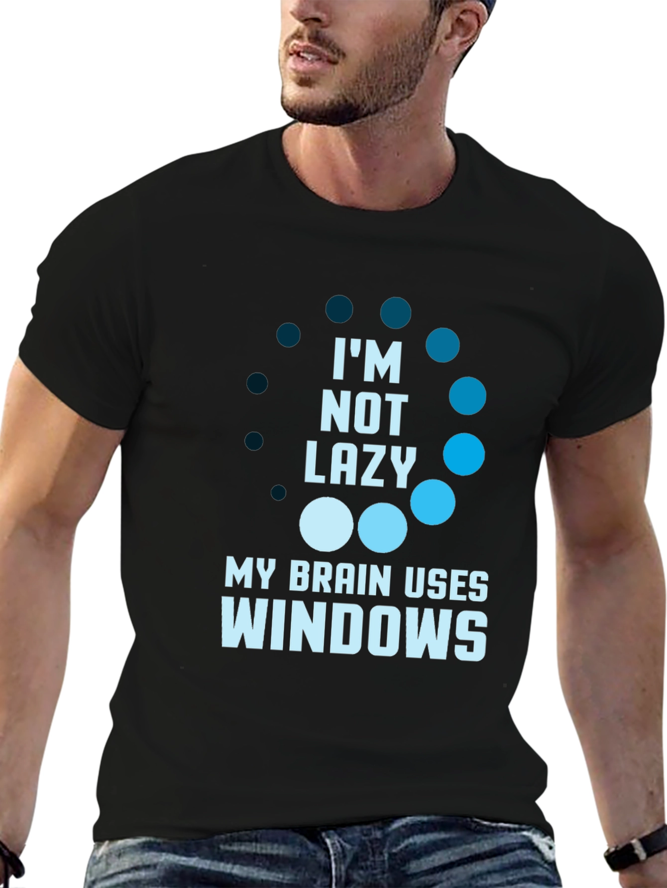 Im Not Lazy Windows Brain T-Shirt