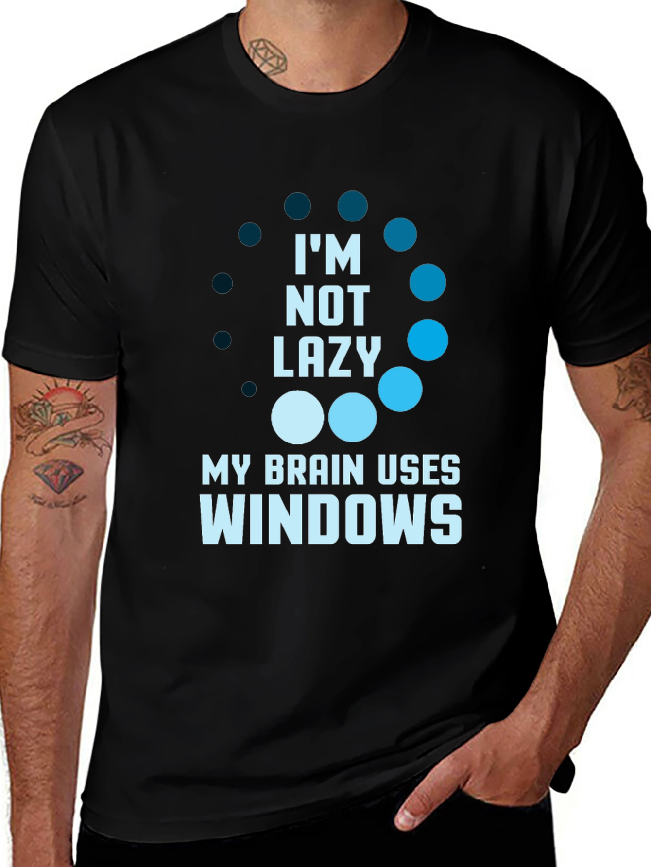 Im Not Lazy Windows Brain T-Shirt