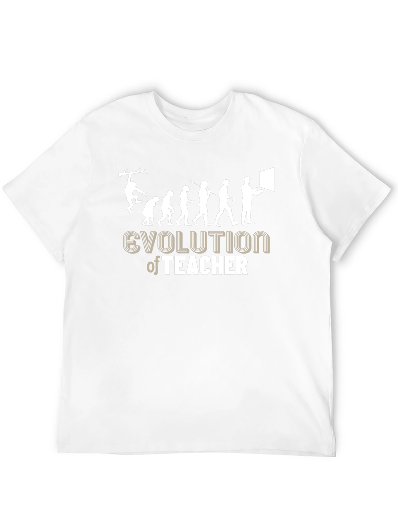 Evolution of Teacher Black Graphic Tee