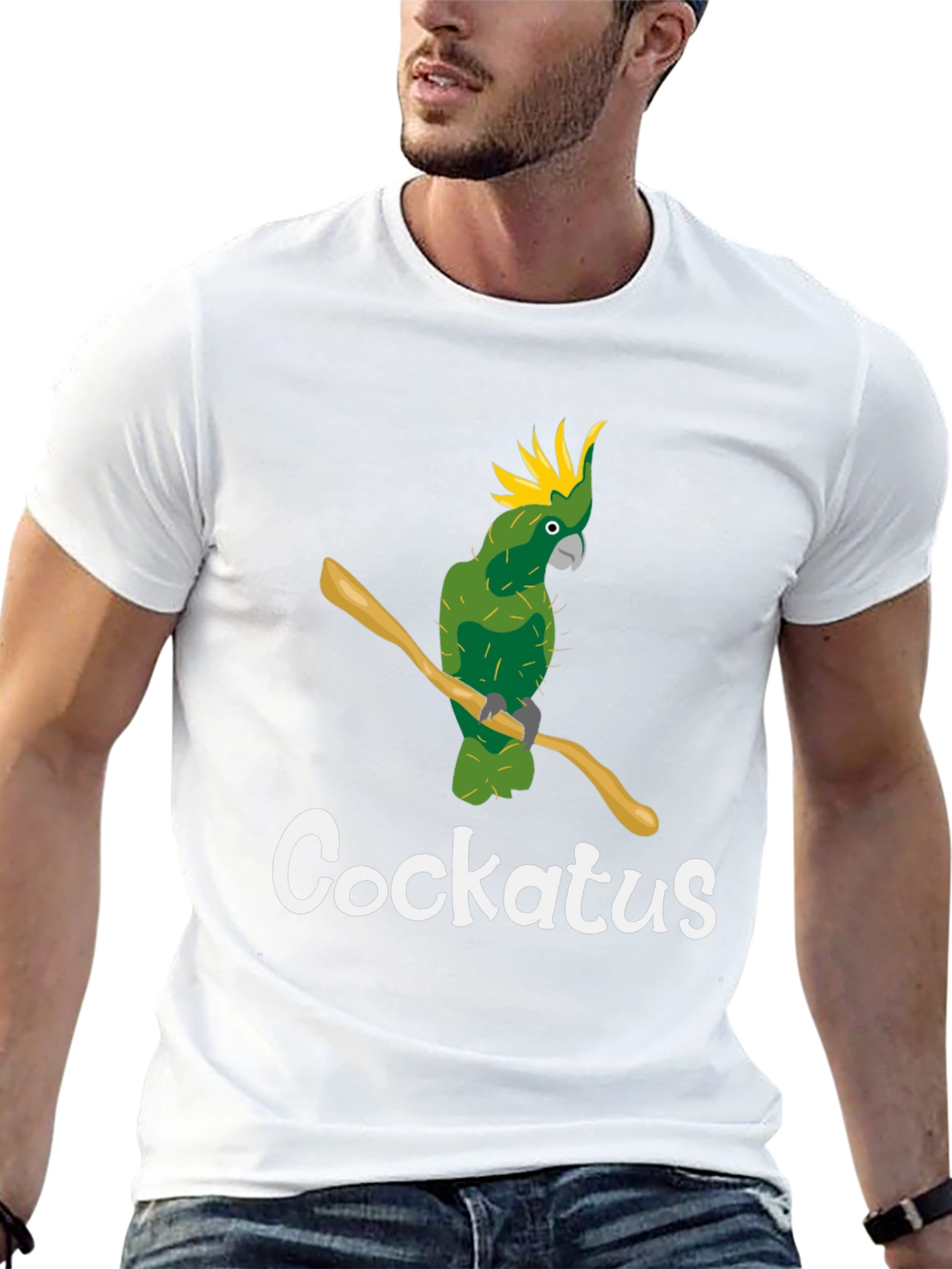 Cockatus Parrot Graphic T-Shirt