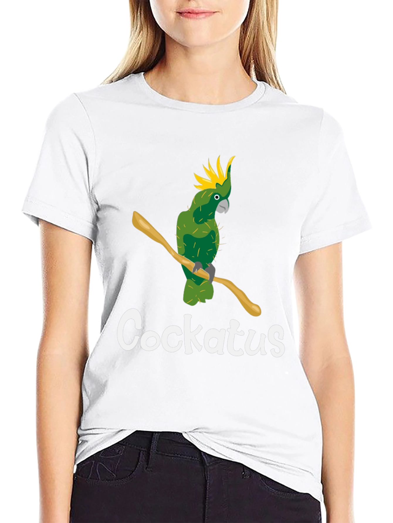 Cockatus Parrot Graphic T-Shirt