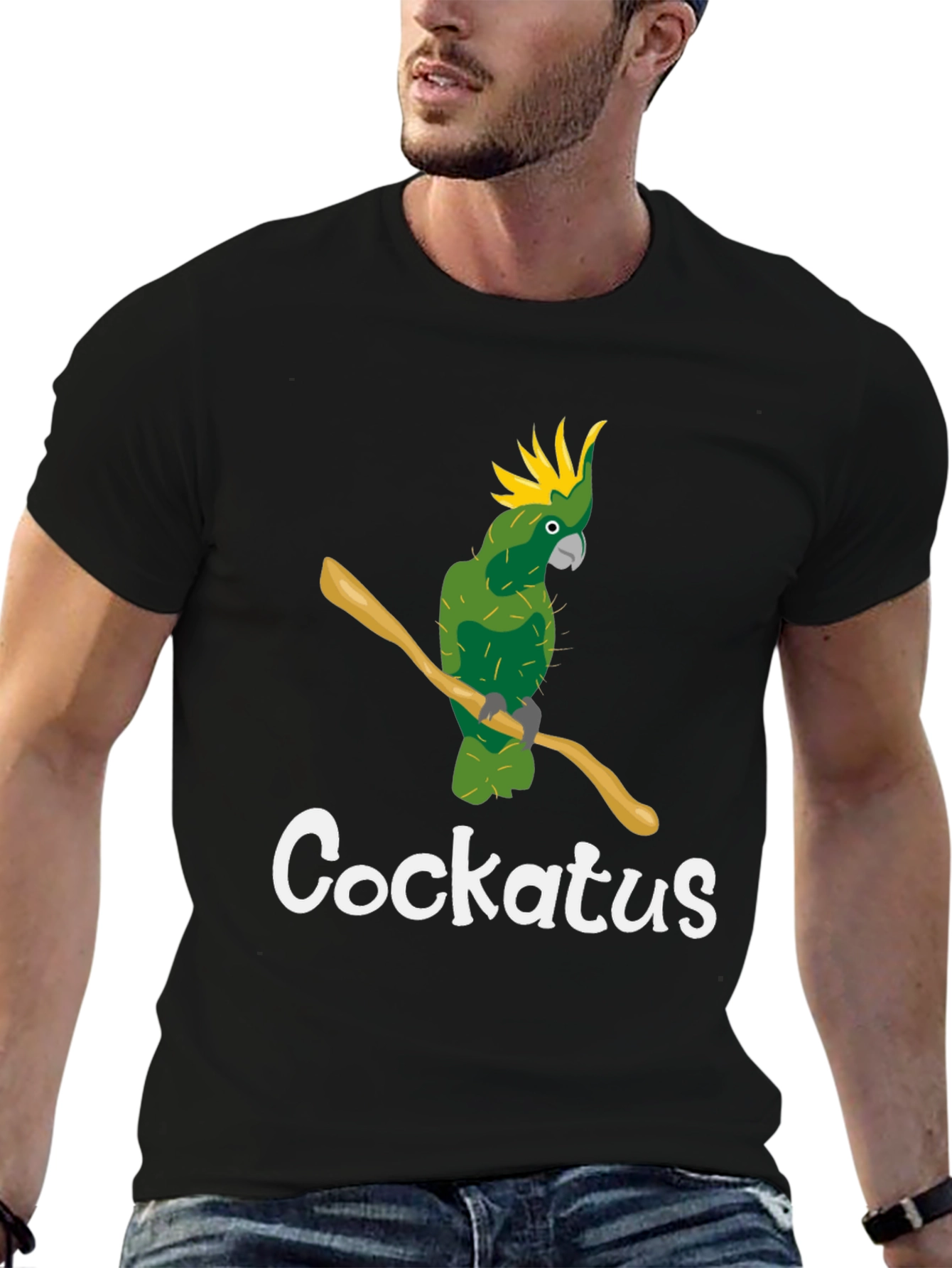 Cockatus Parrot Graphic T-Shirt