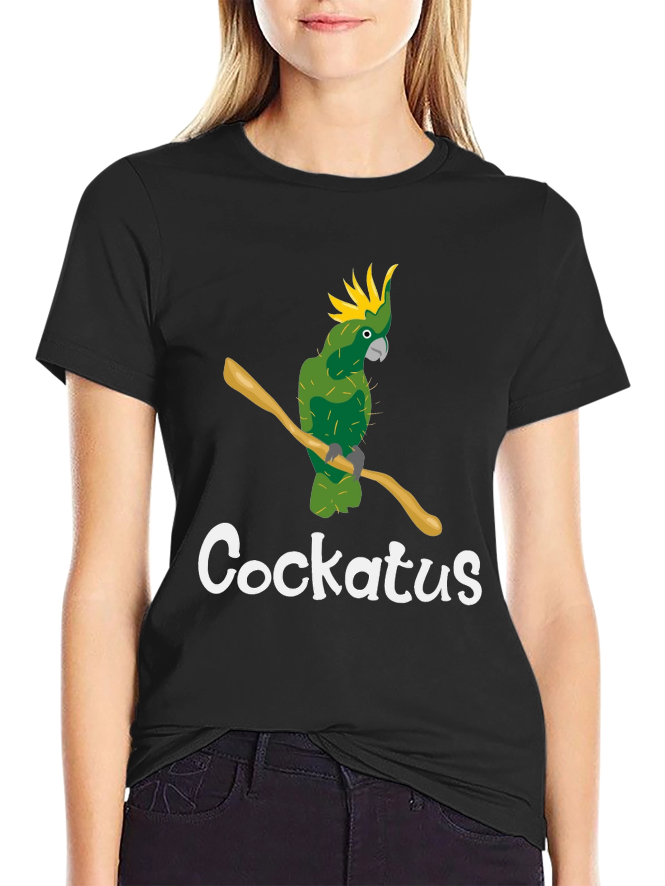 Cockatus Parrot Graphic T-Shirt