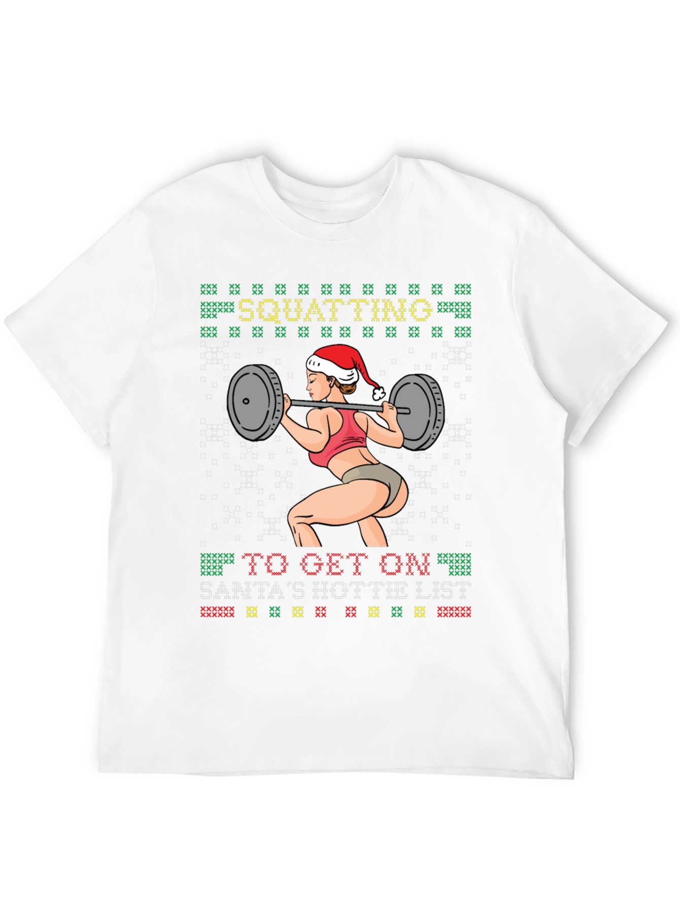 Squatting Santas Hottie List T-Shirt