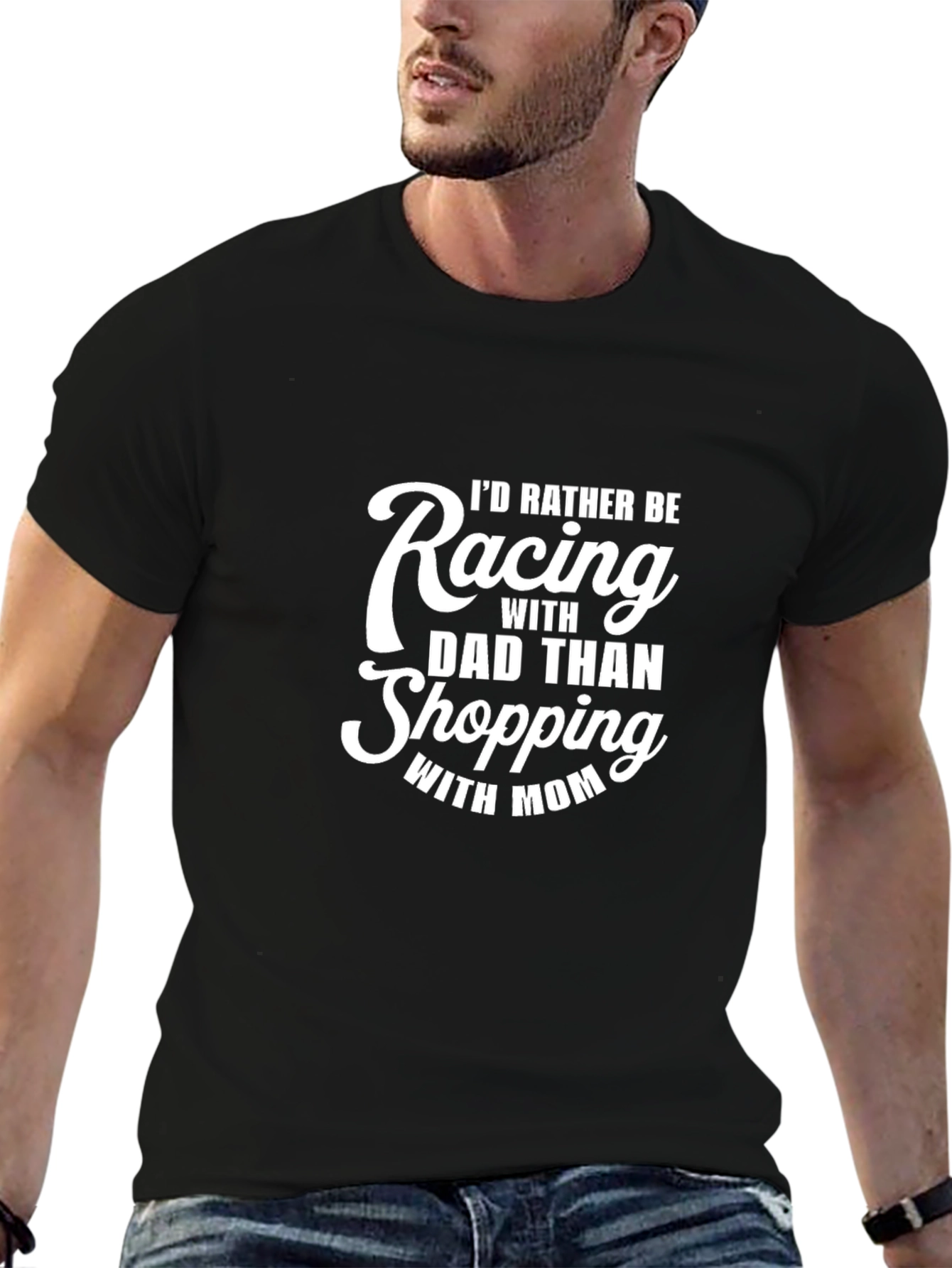 Racing With Dad Graphic Tee