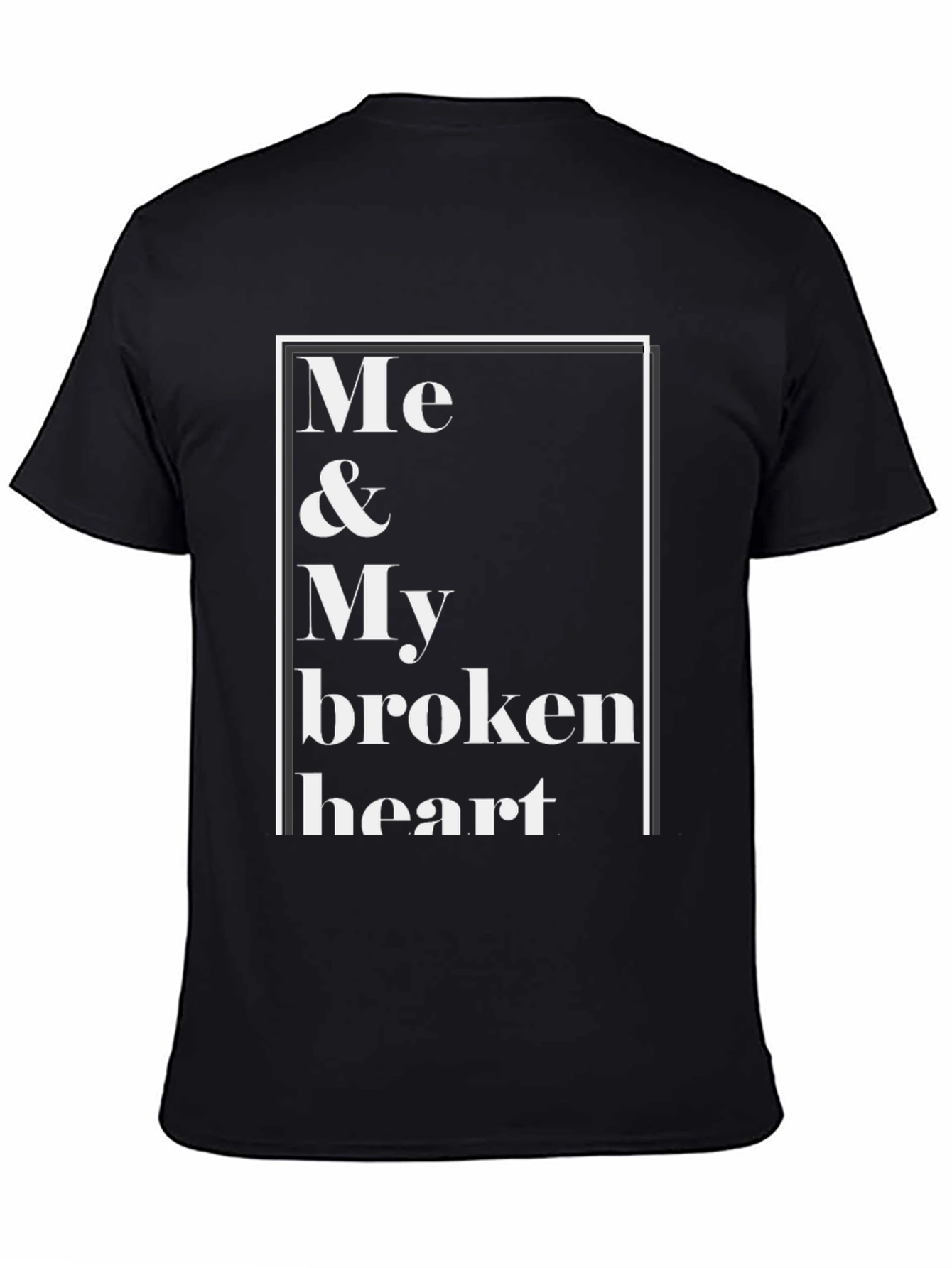 Me & My Broken Heart Black Graphic Tee