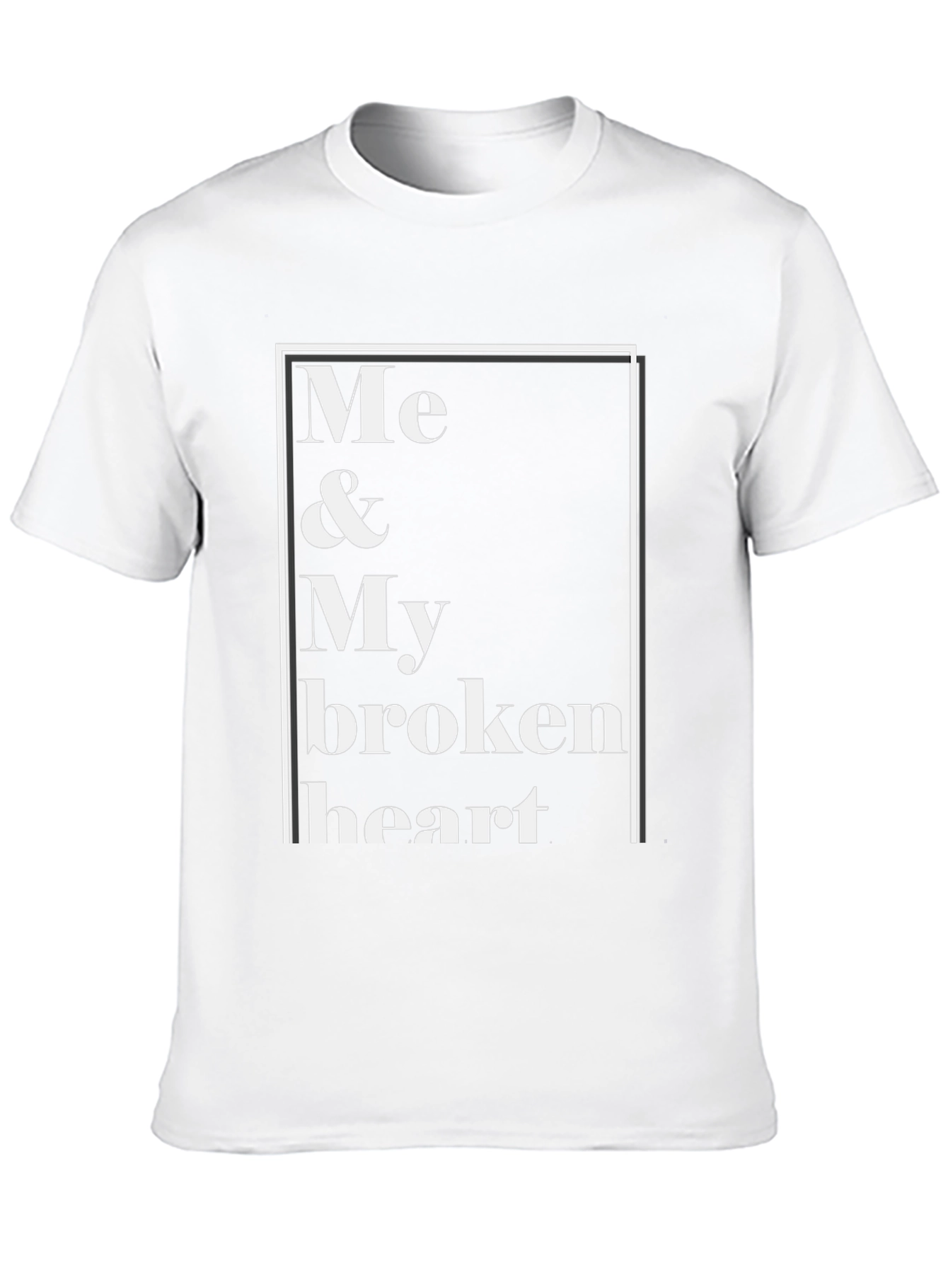 Me & My Broken Heart Black Graphic Tee