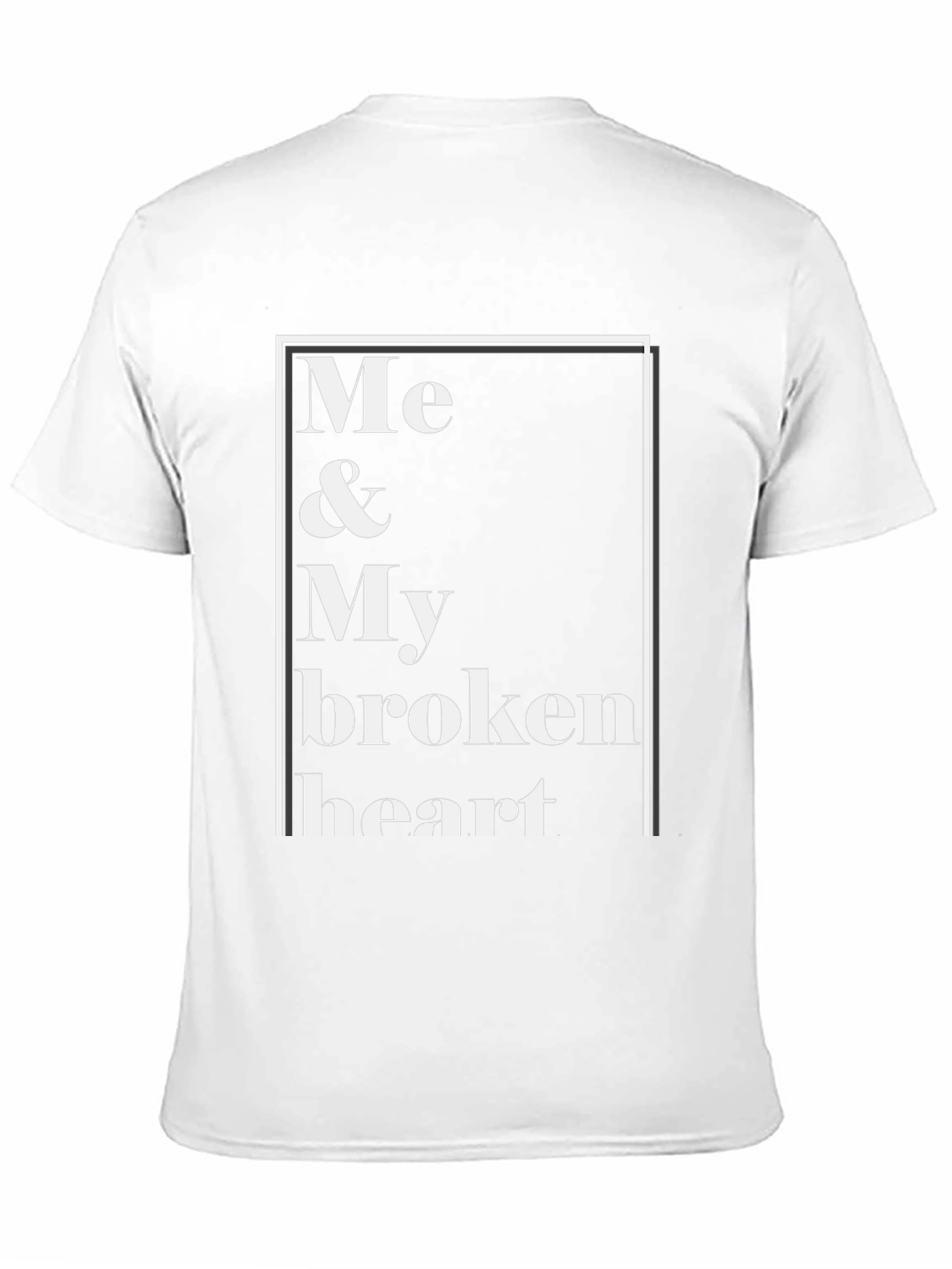 Me & My Broken Heart Black Graphic Tee