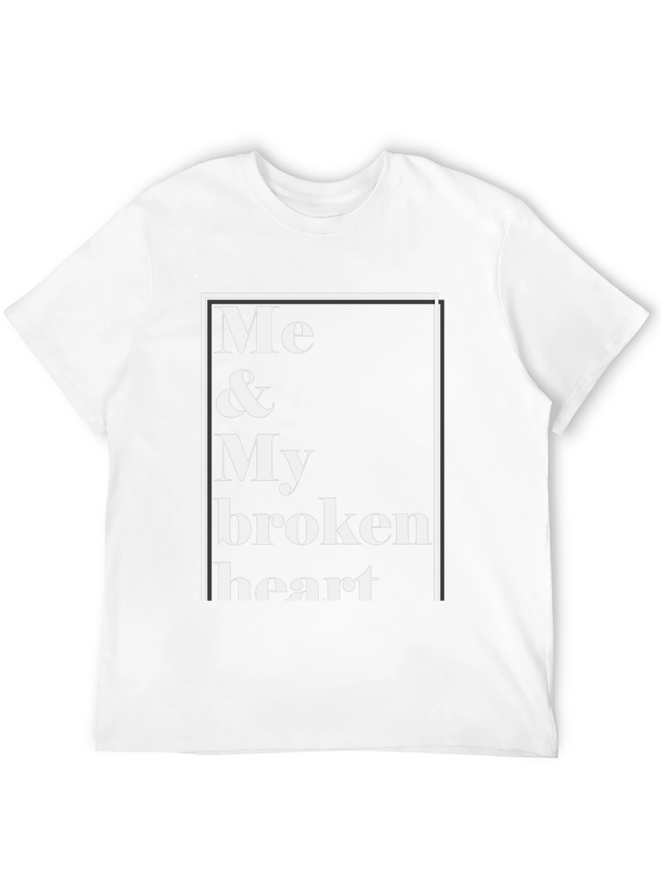 Me & My Broken Heart Black Graphic Tee