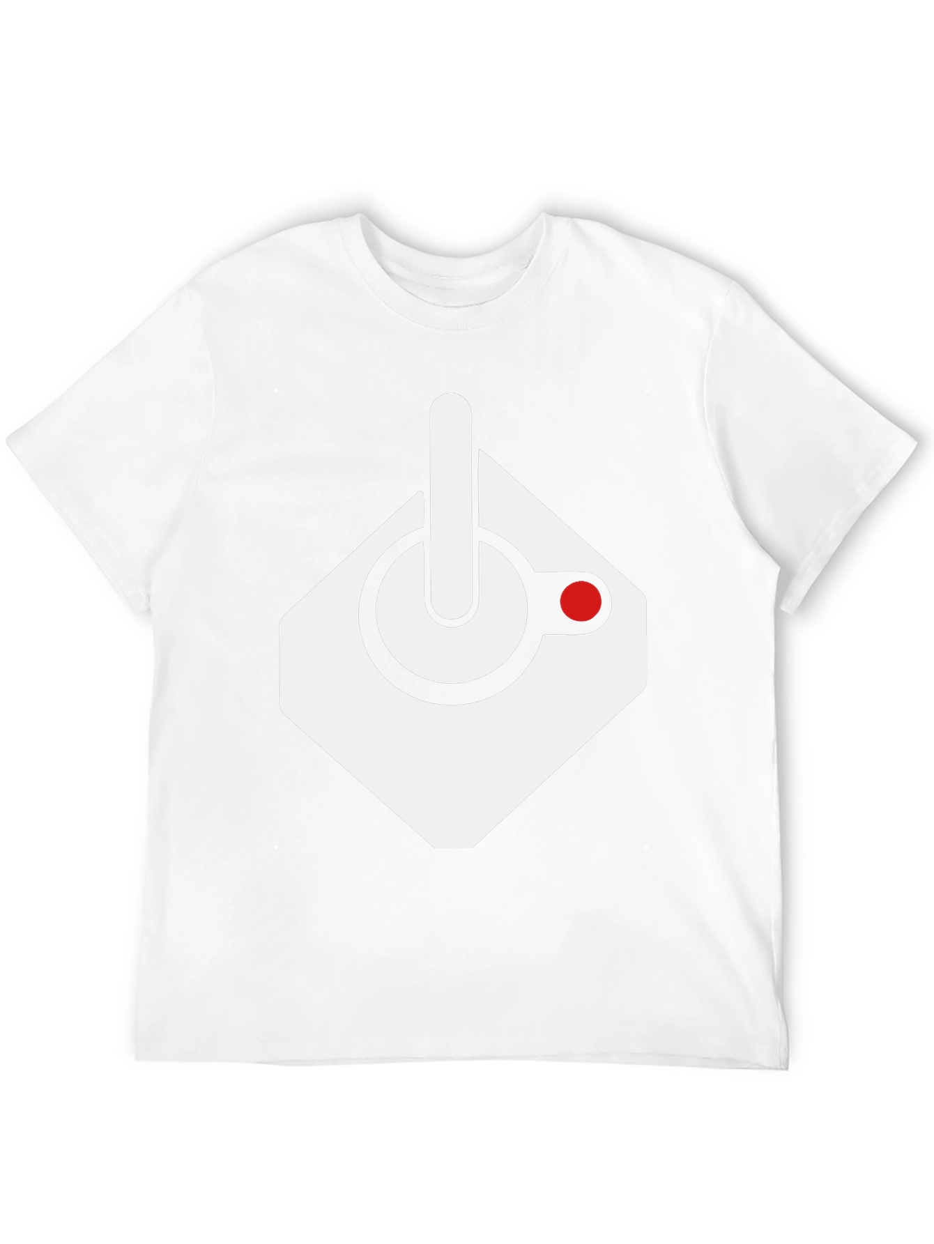 Retro Gaming Console Joystick Graphic Tee - Black