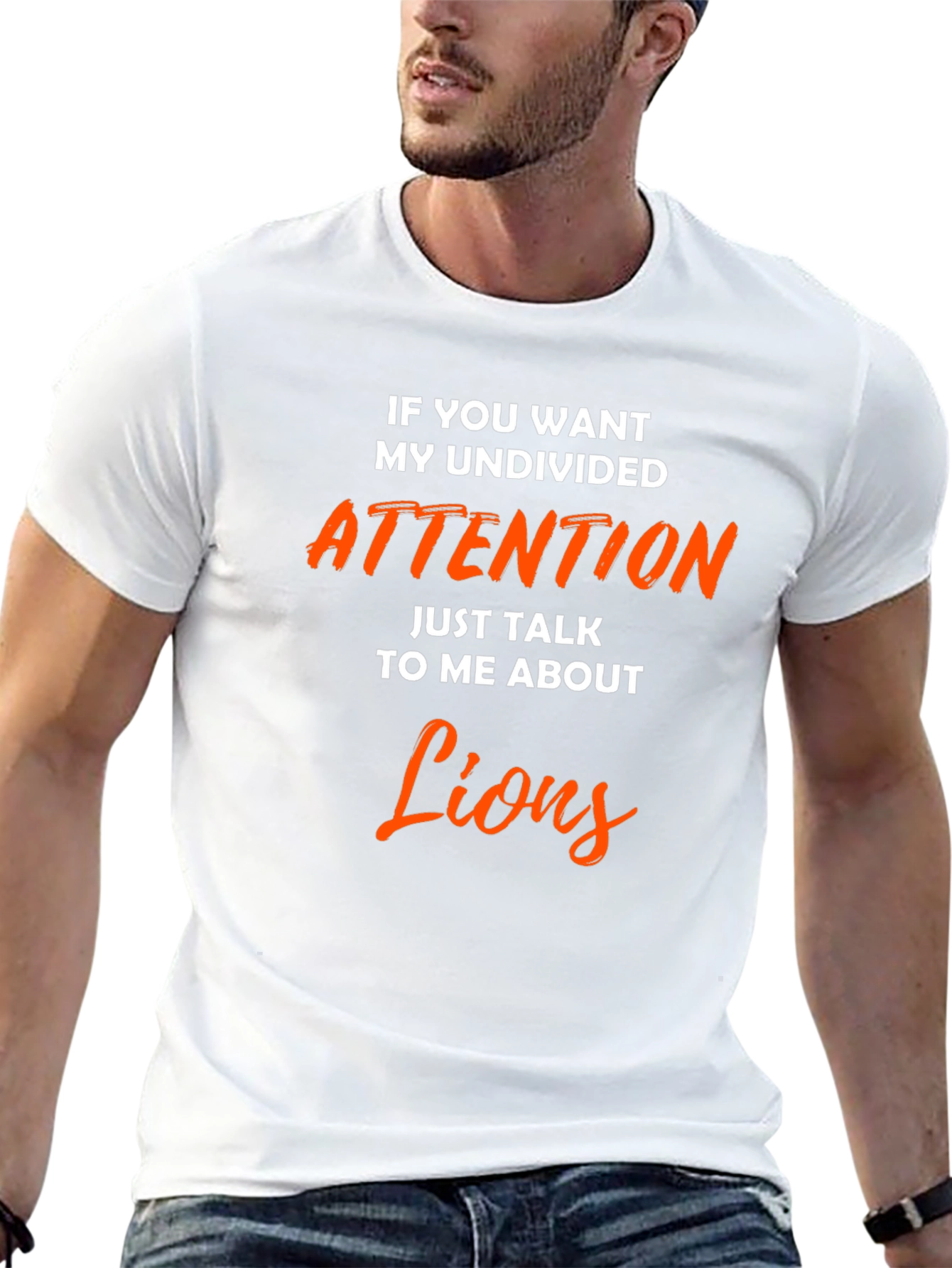 Undivided Attention Lions Graphic T-Shirt
