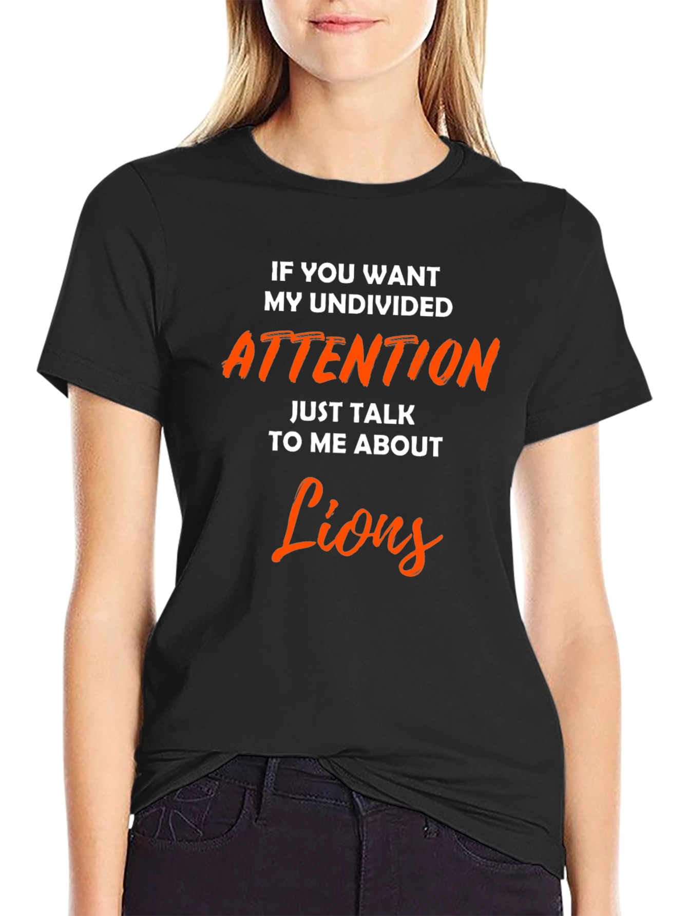 Undivided Attention Lions Graphic T-Shirt