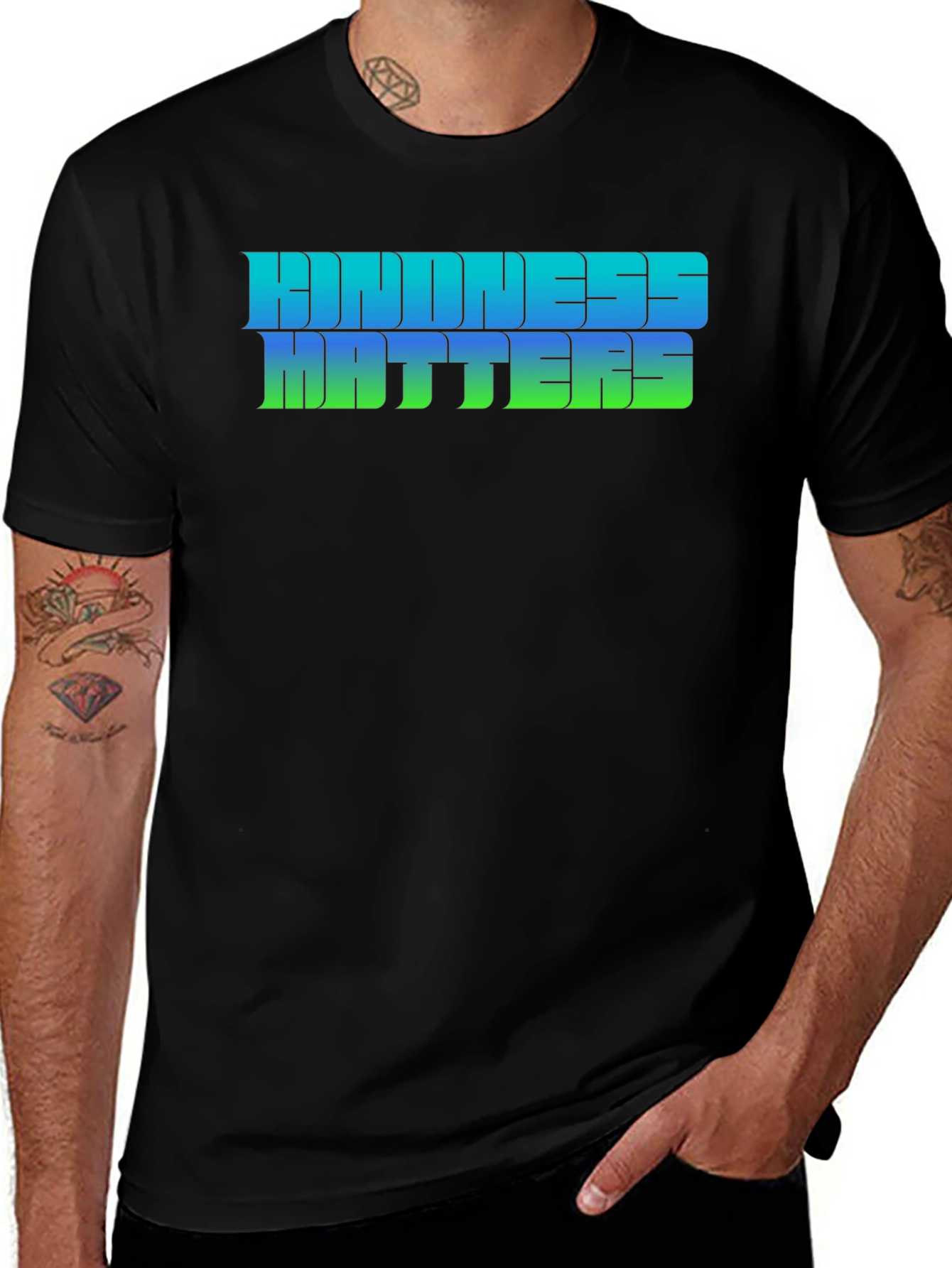 Kindness Matters Graphic Tee - Black