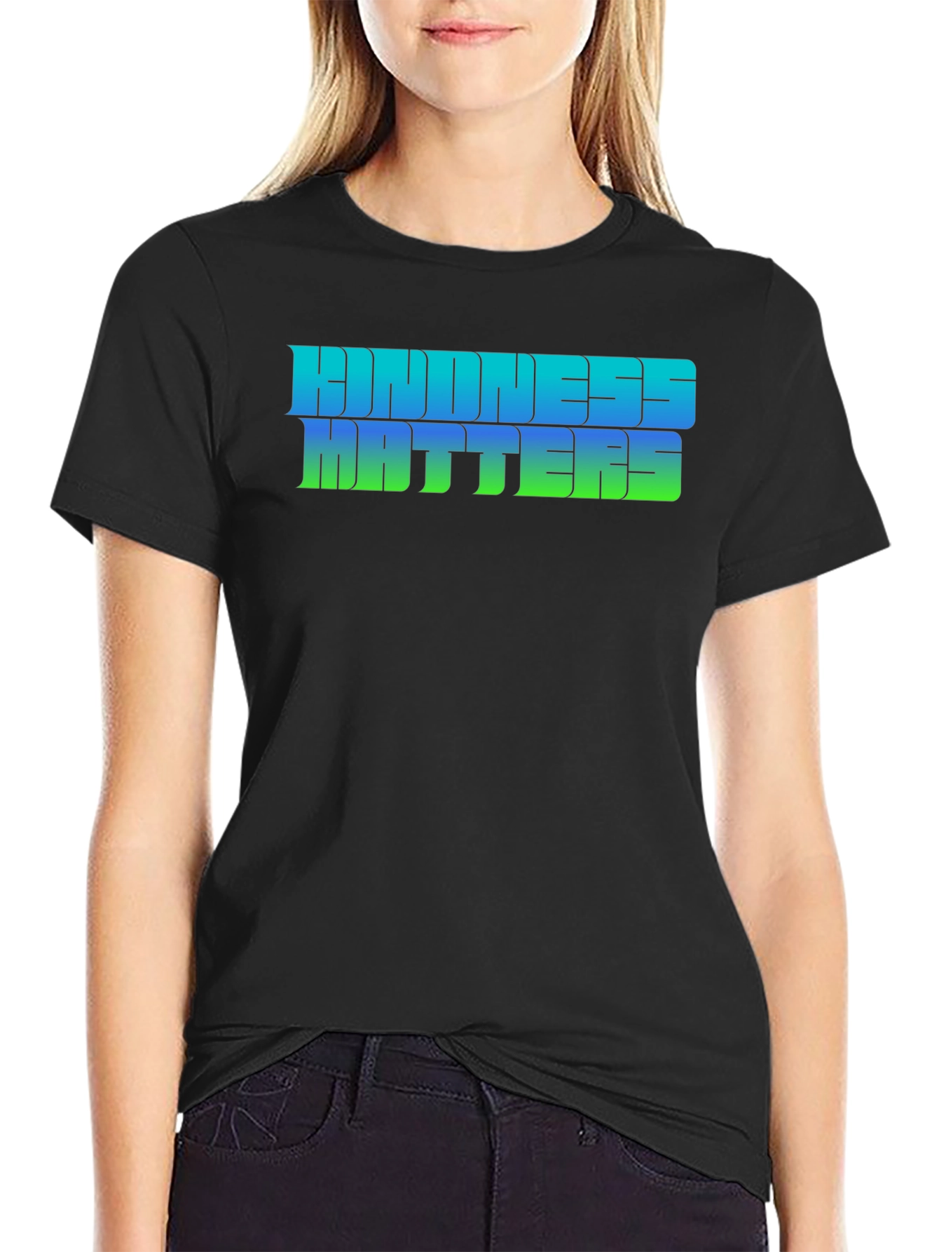 Kindness Matters Graphic Tee - Black