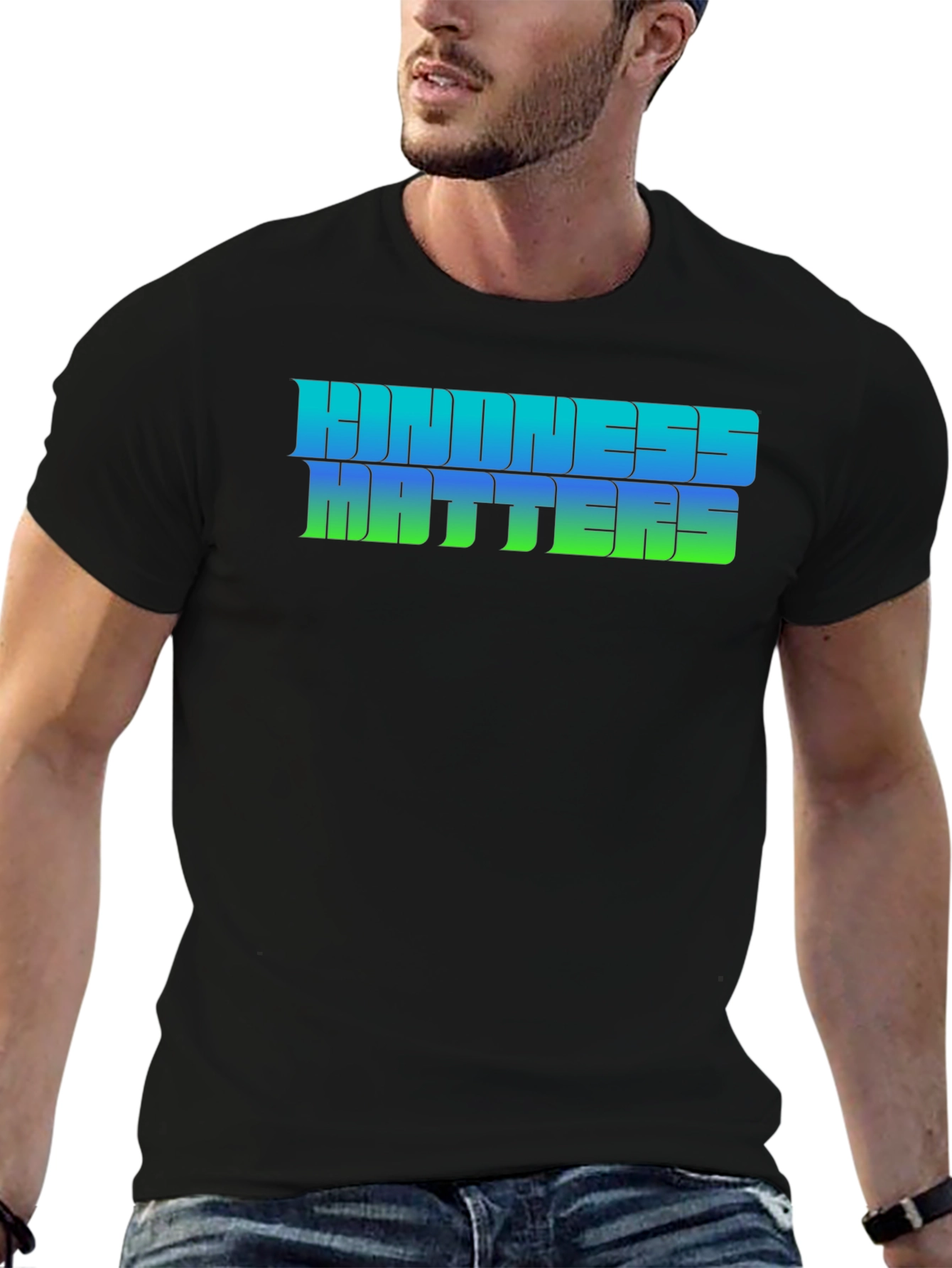Kindness Matters Graphic Tee - Black