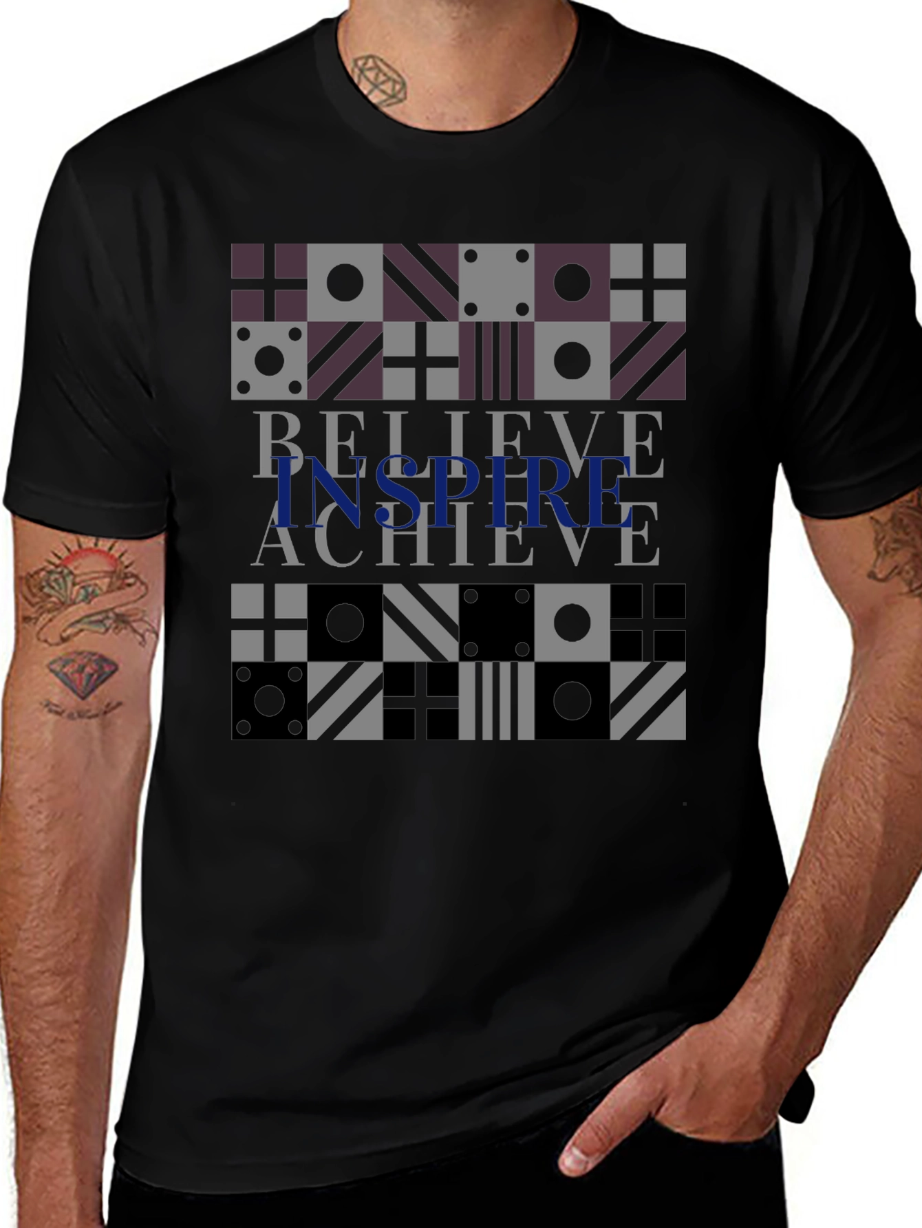 Believe Inspire Achieve Graphic Tee