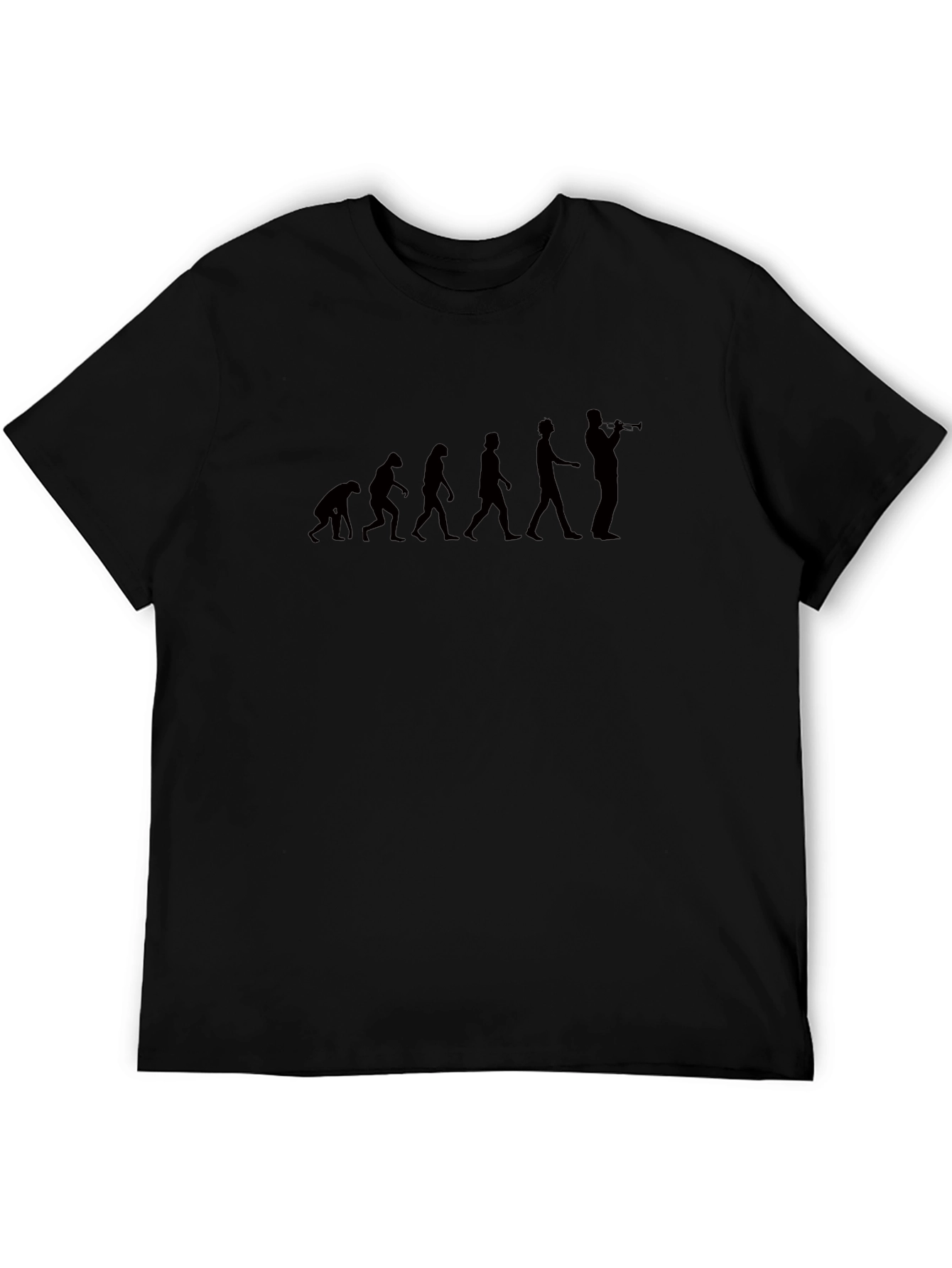 Evolution of Jazz Musician Black T-Shirt