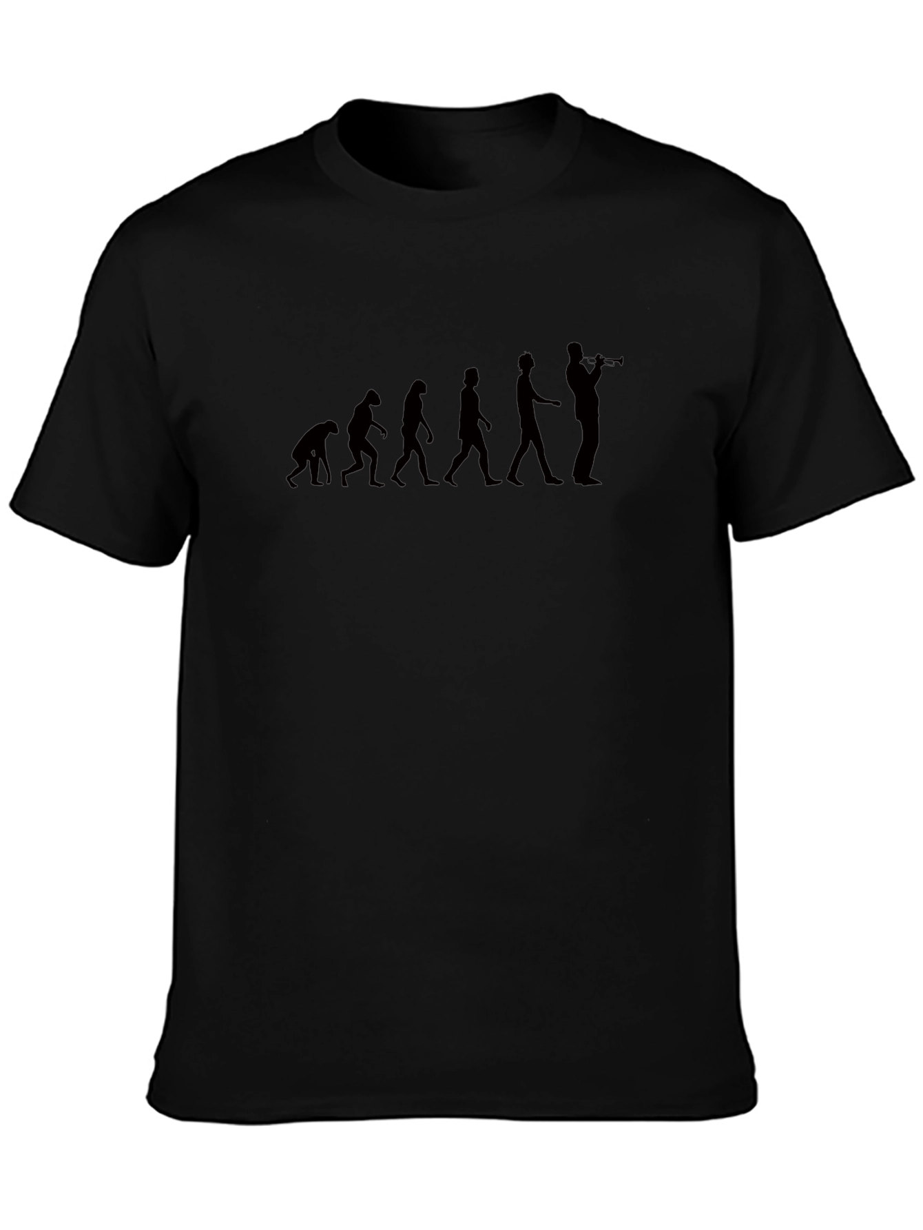 Evolution of Jazz Musician Black T-Shirt