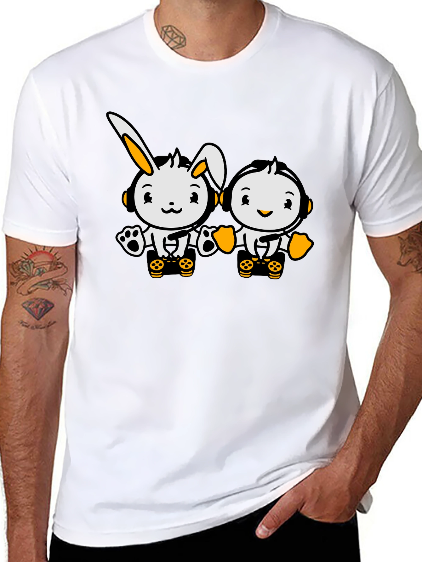 Cute Cartoon Character Graphic Tee