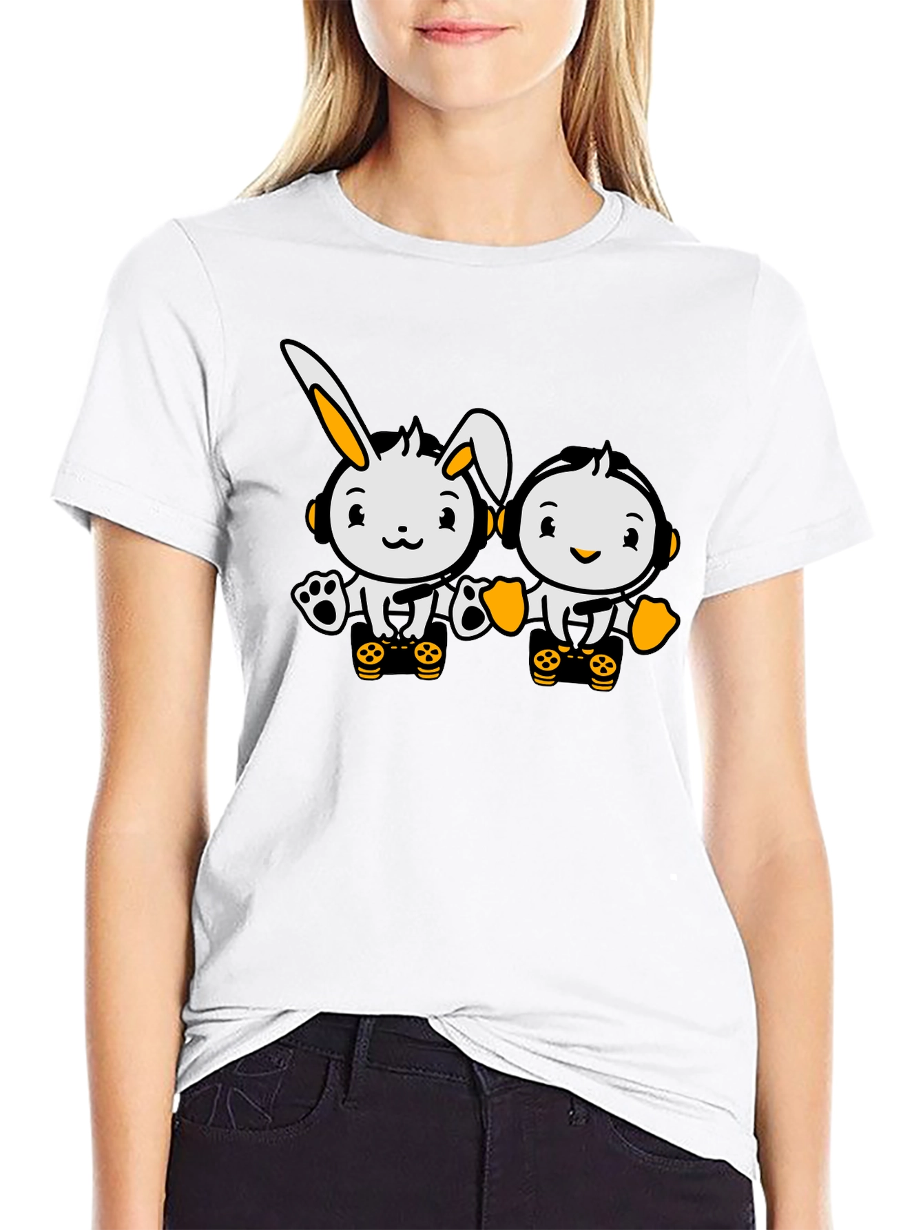 Cute Cartoon Character Graphic Tee