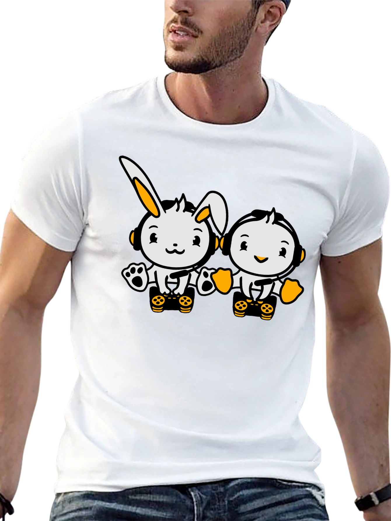 Cute Cartoon Character Graphic Tee
