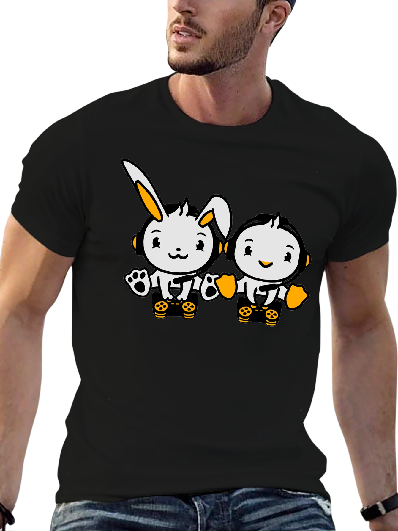 Cute Cartoon Character Graphic Tee