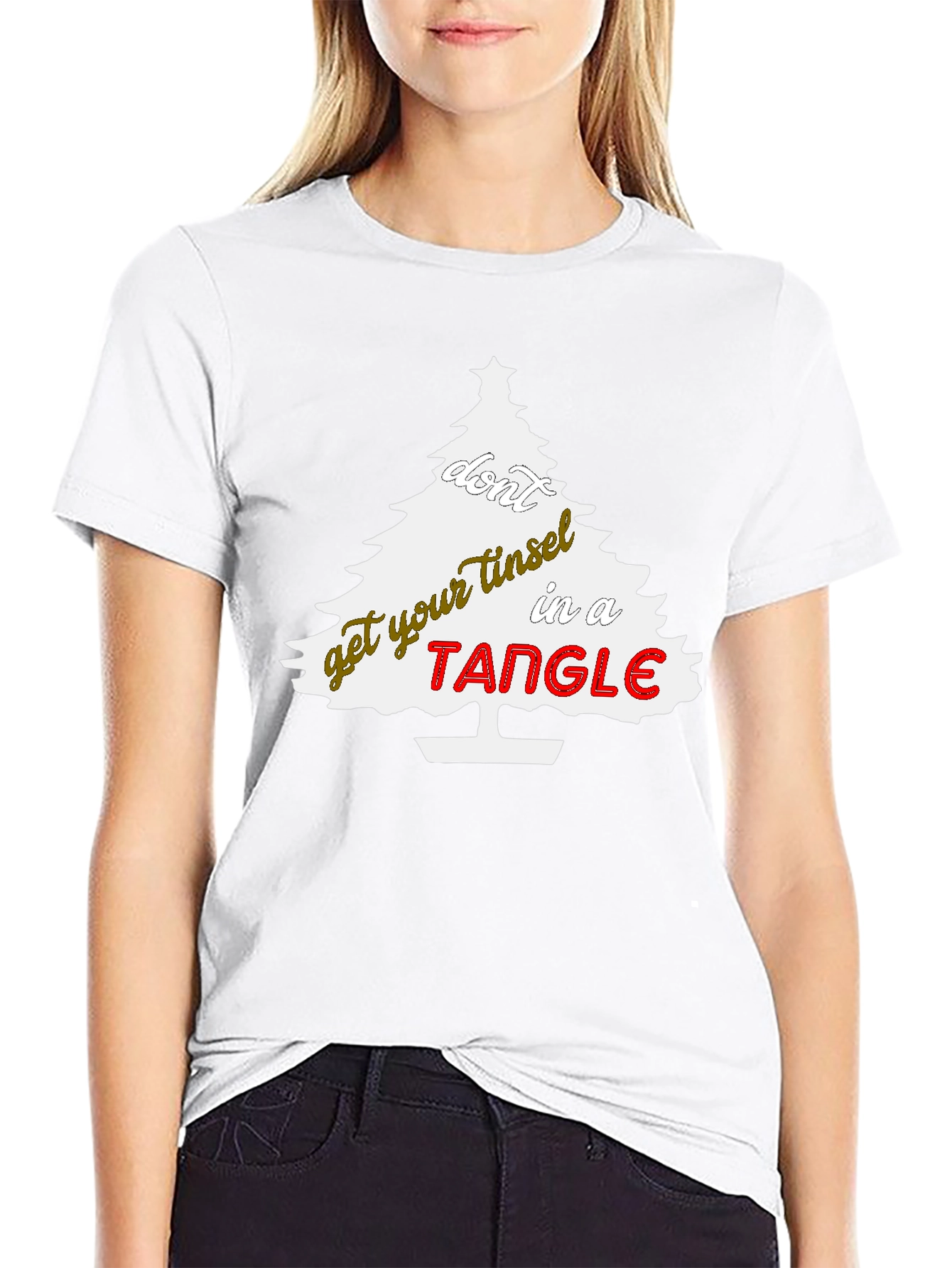 Christmas Tree Tangle Graphic Tee