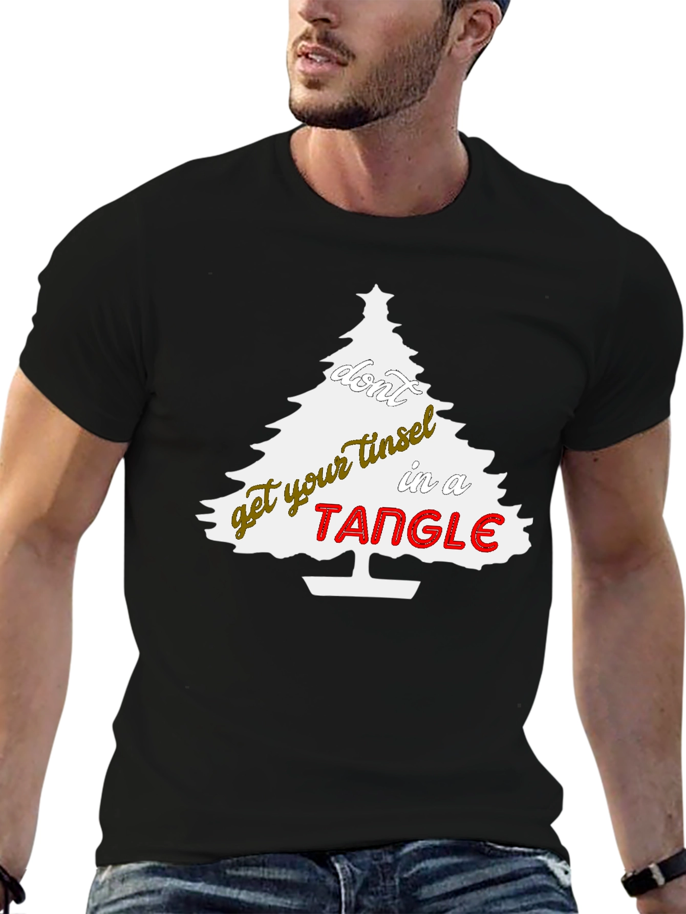 Christmas Tree Tangle Graphic Tee