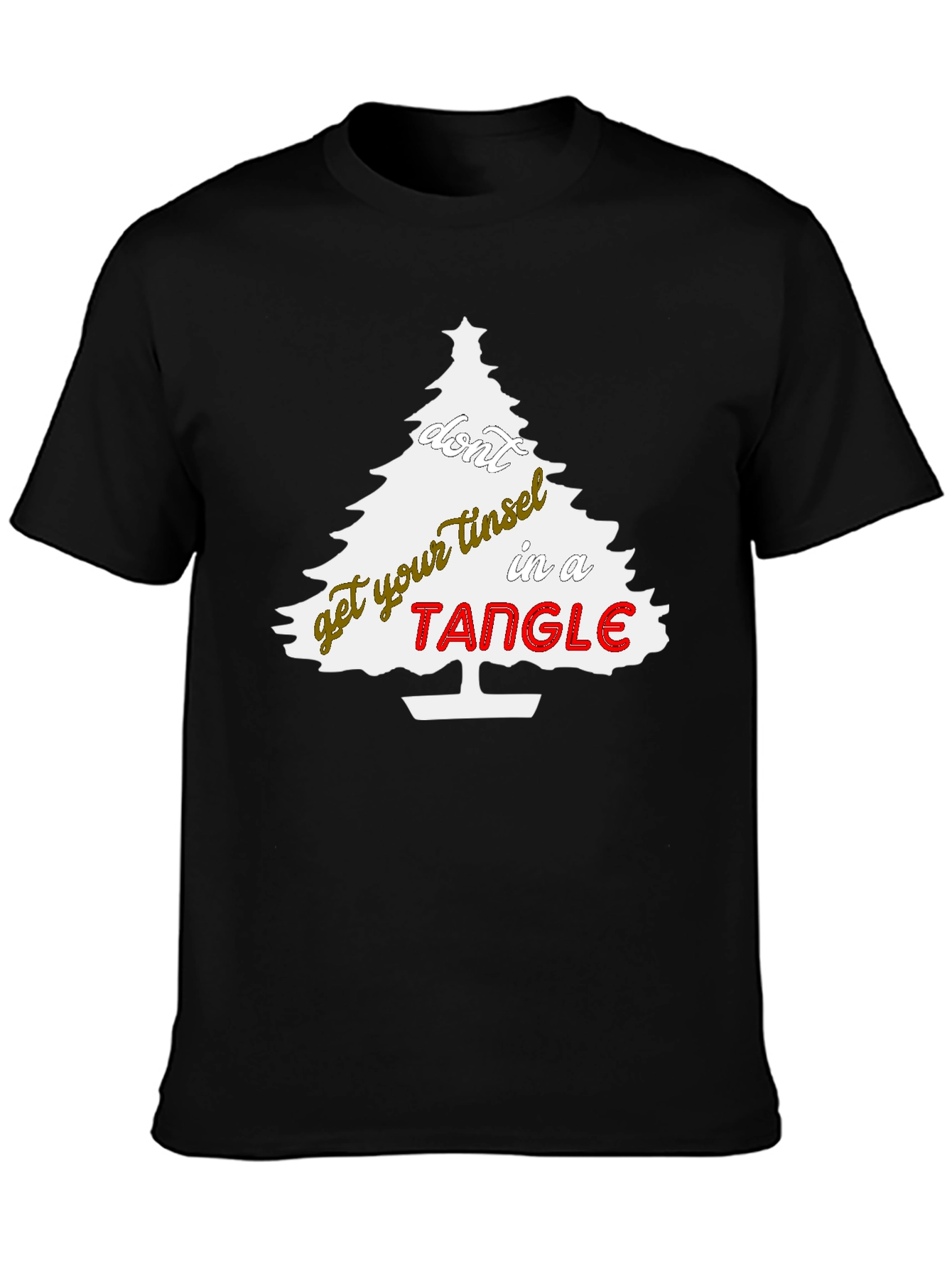 Christmas Tree Tangle Graphic Tee