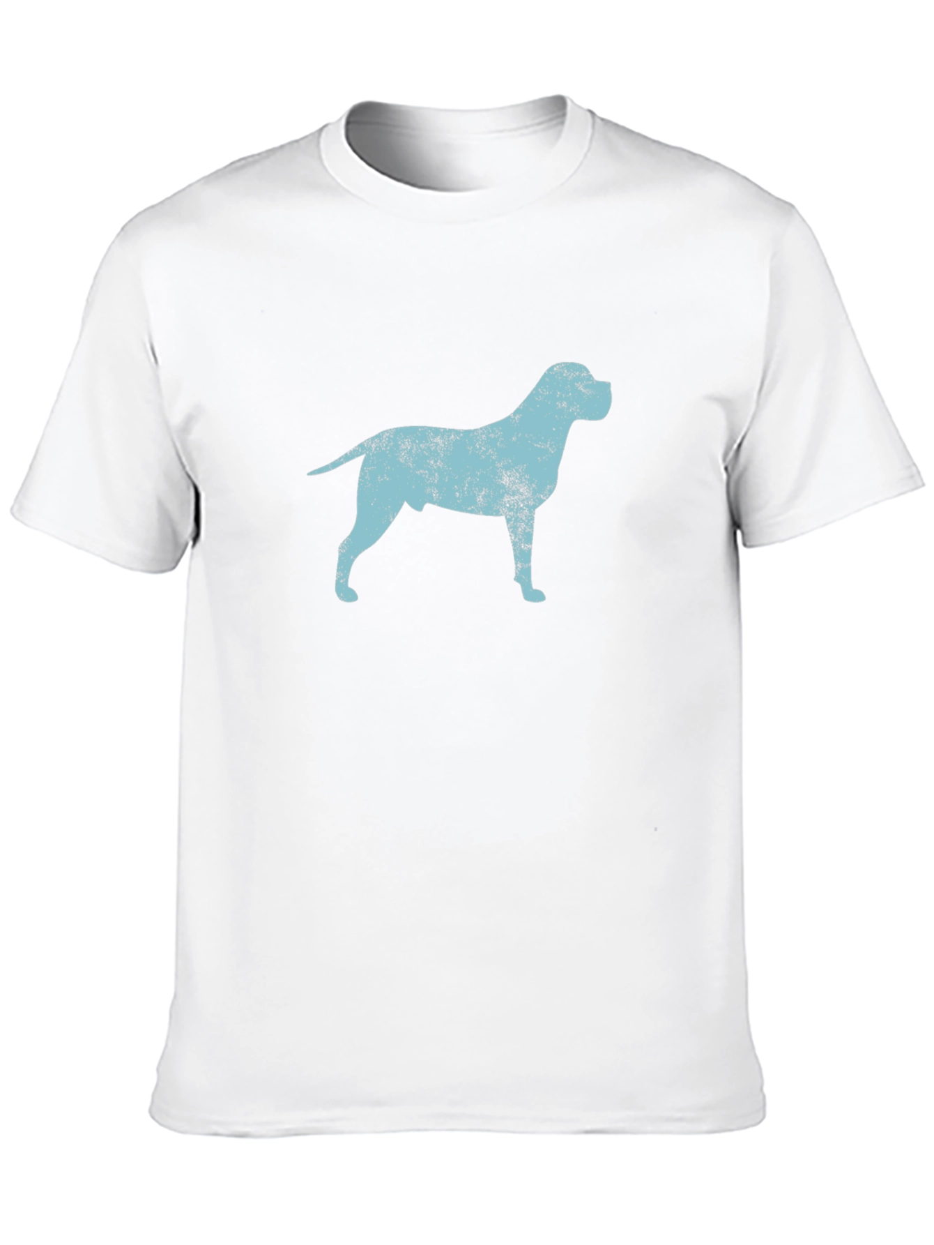 Dog Silhouette Graphic Tee - Black