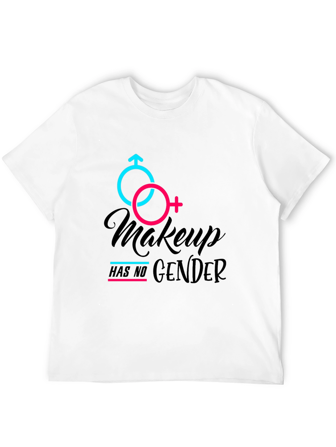 Makeup Has No Gender Black Tee