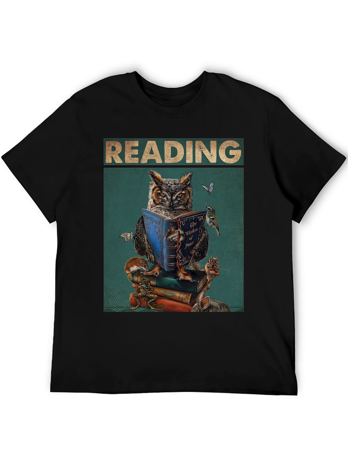 Reading Owl T-Shirt - Book Lovers