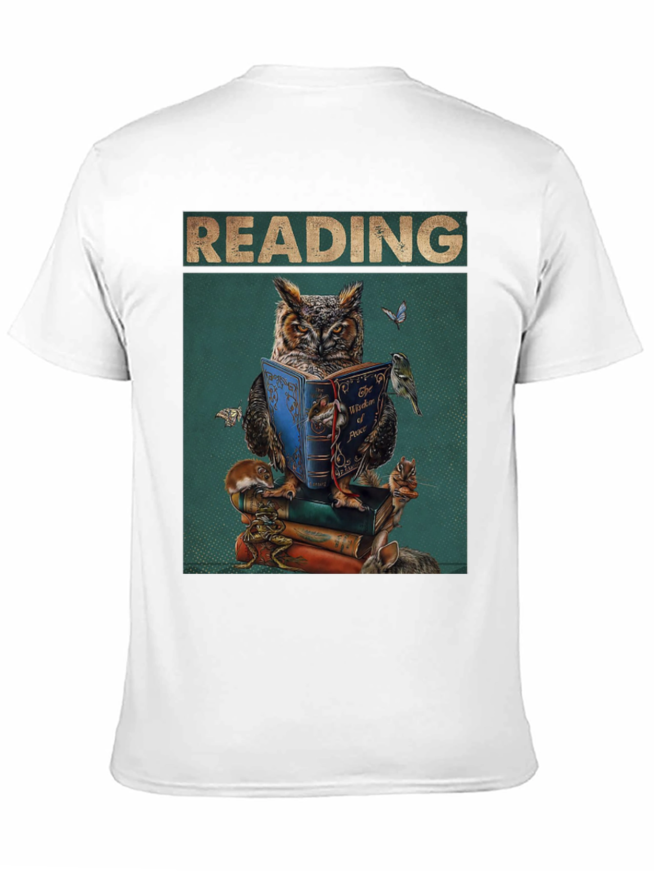 Reading Owl T-Shirt - Book Lovers